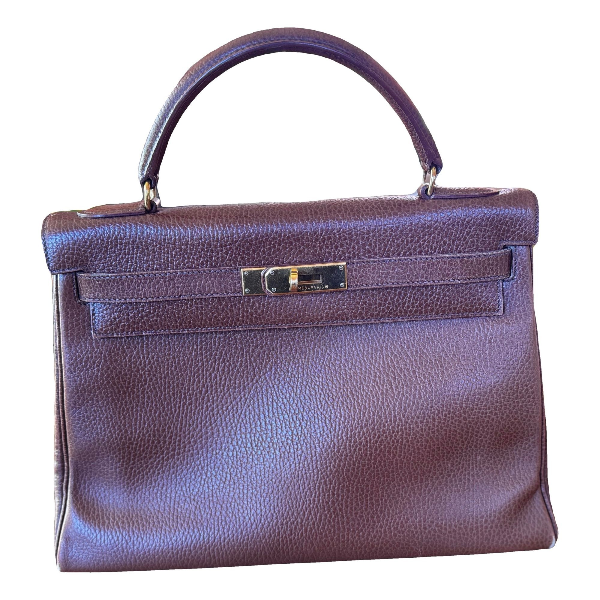 Kelly 32 leather handbag