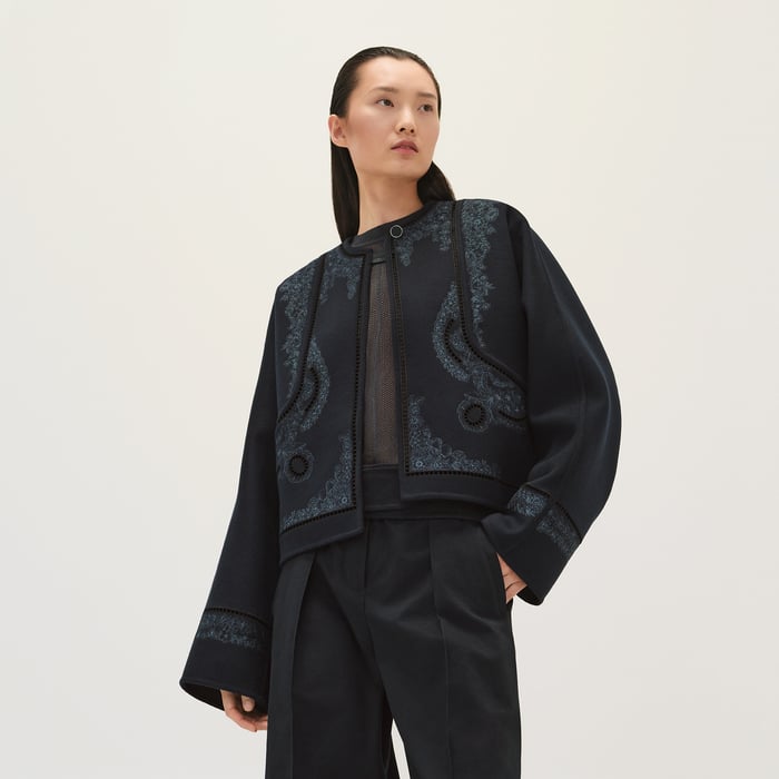 Bleu Noir Cashmere Jacket