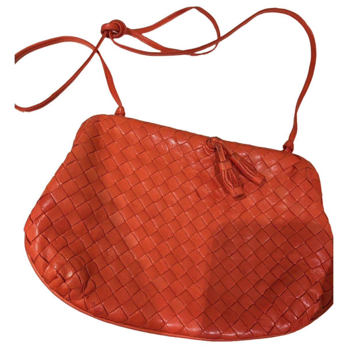 Leather clutch bag