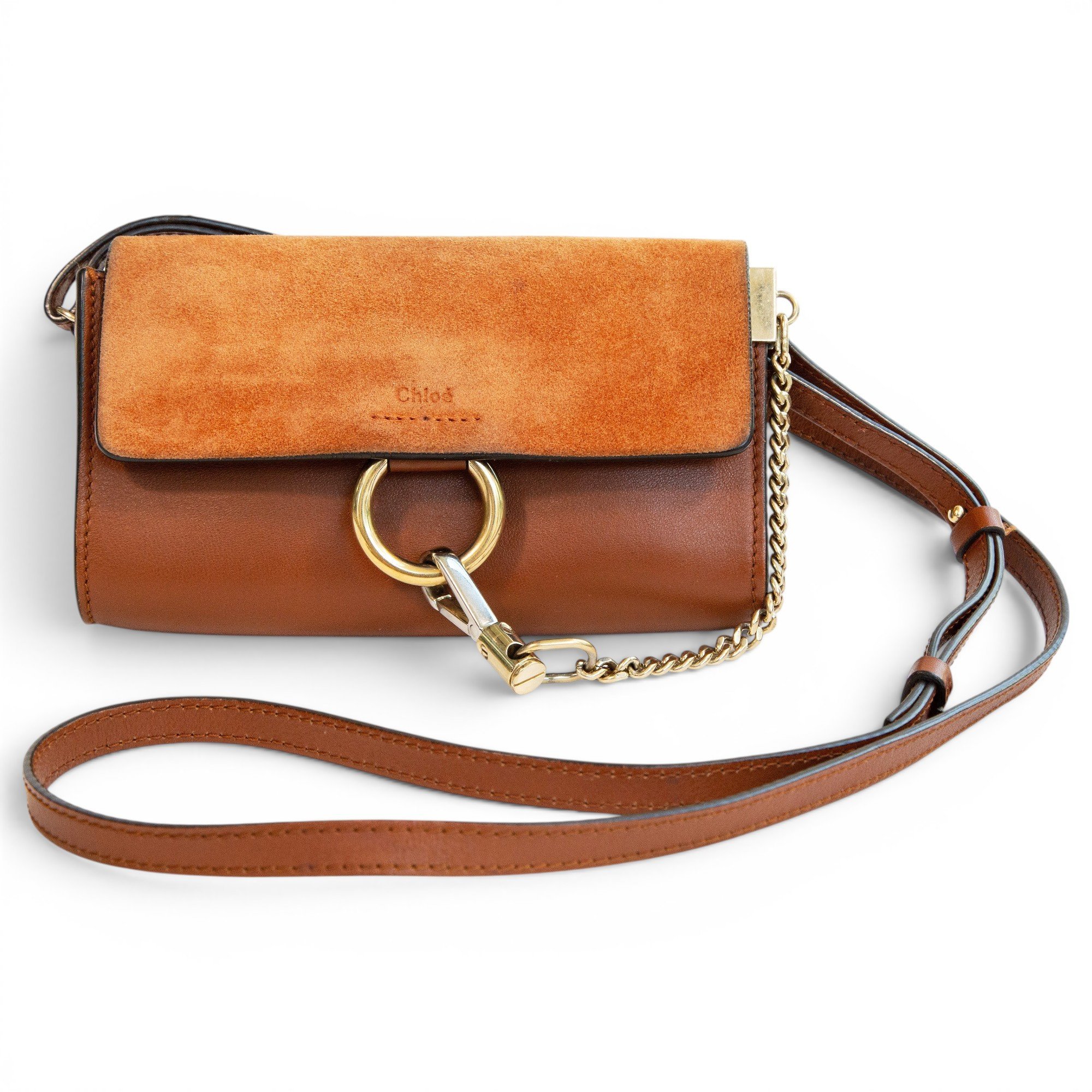 Faye leather crossbody bag