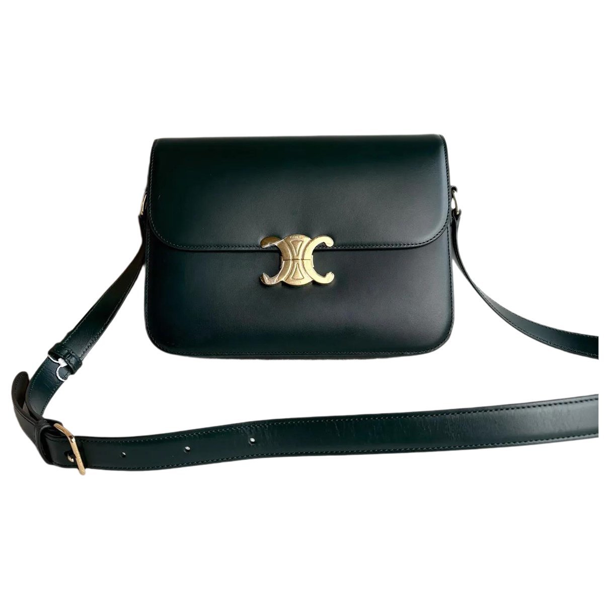 Triomphe leather crossbody bag