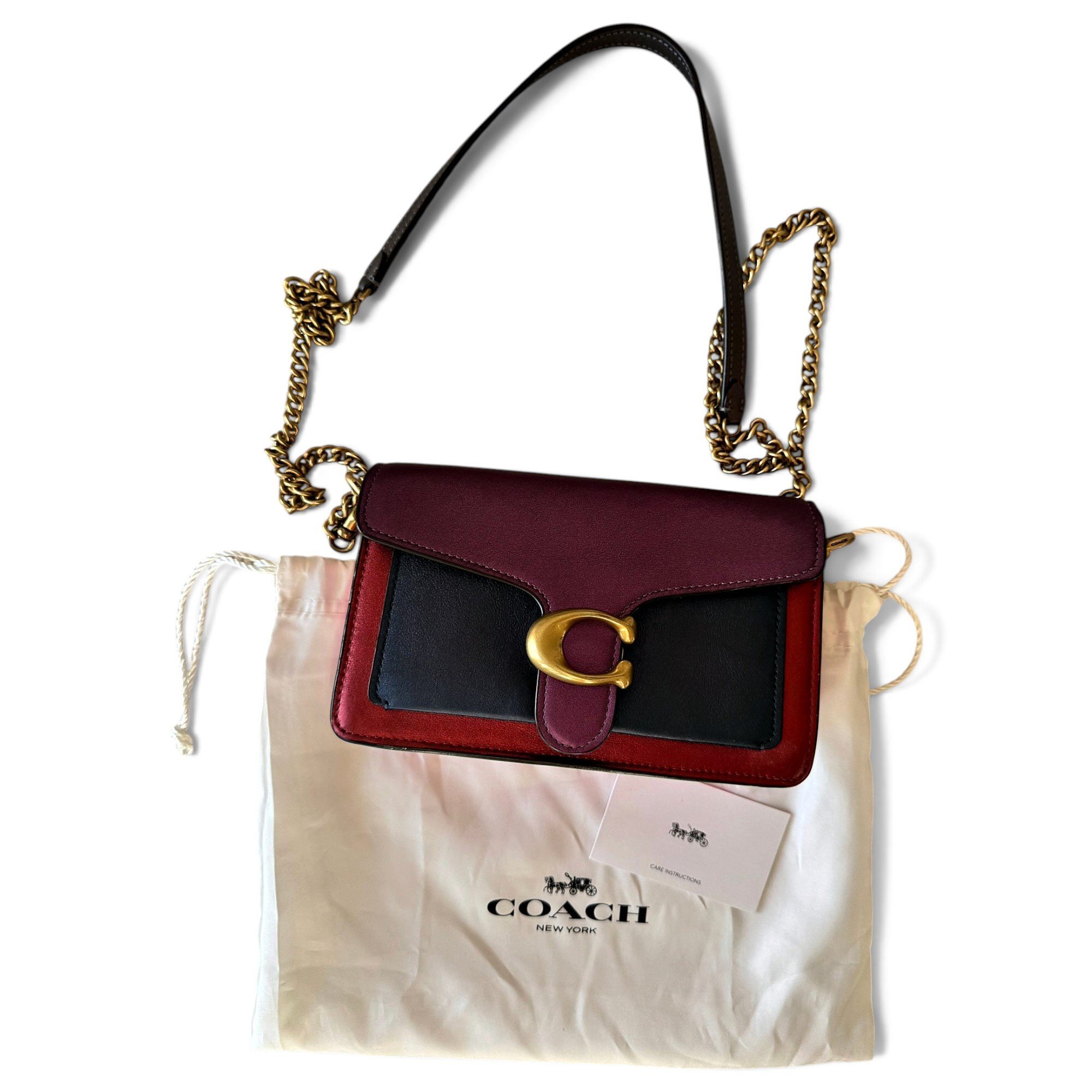 Leather clutch bag