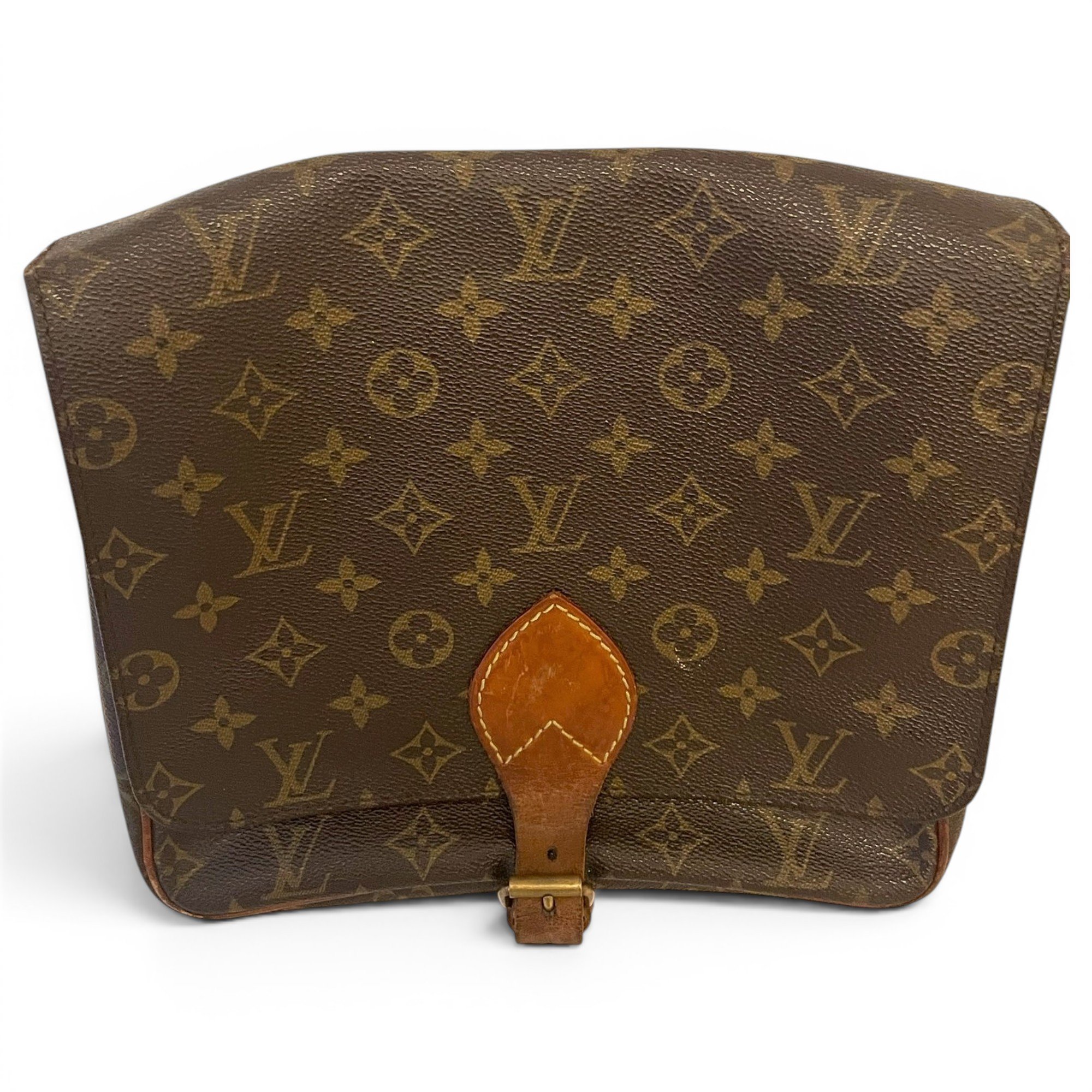 Cartouchière leather crossbody bag