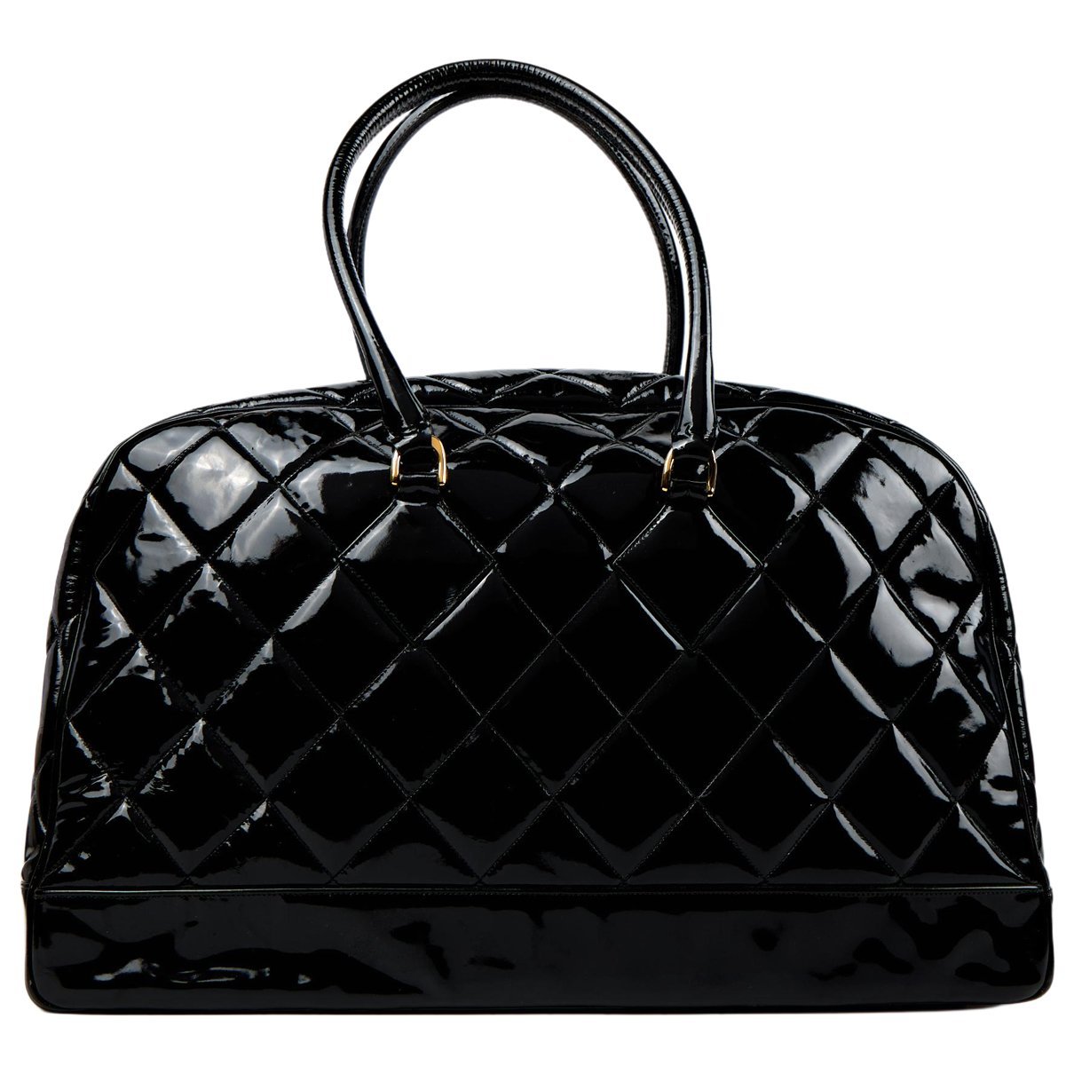 Bowling Bag patent leather handbag