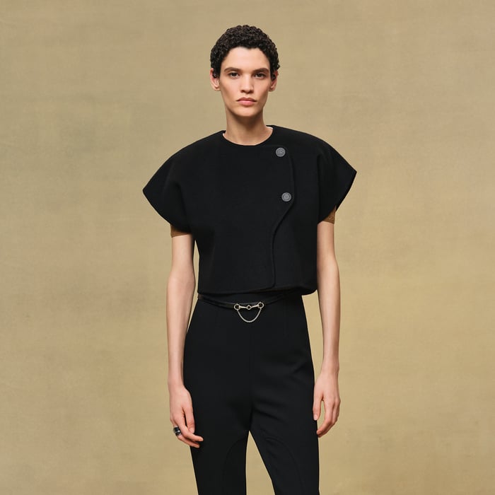 Noir Short-sleeve Bolero Jacket