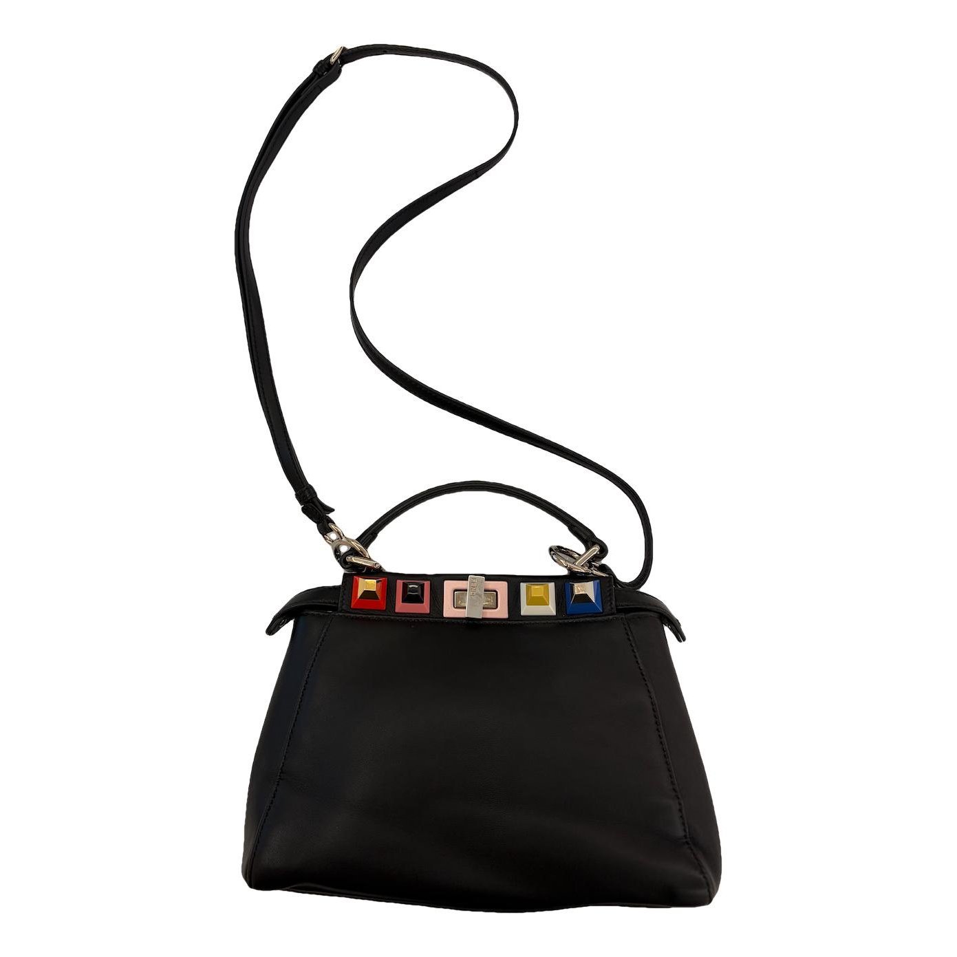 Peekaboo leather crossbody bag