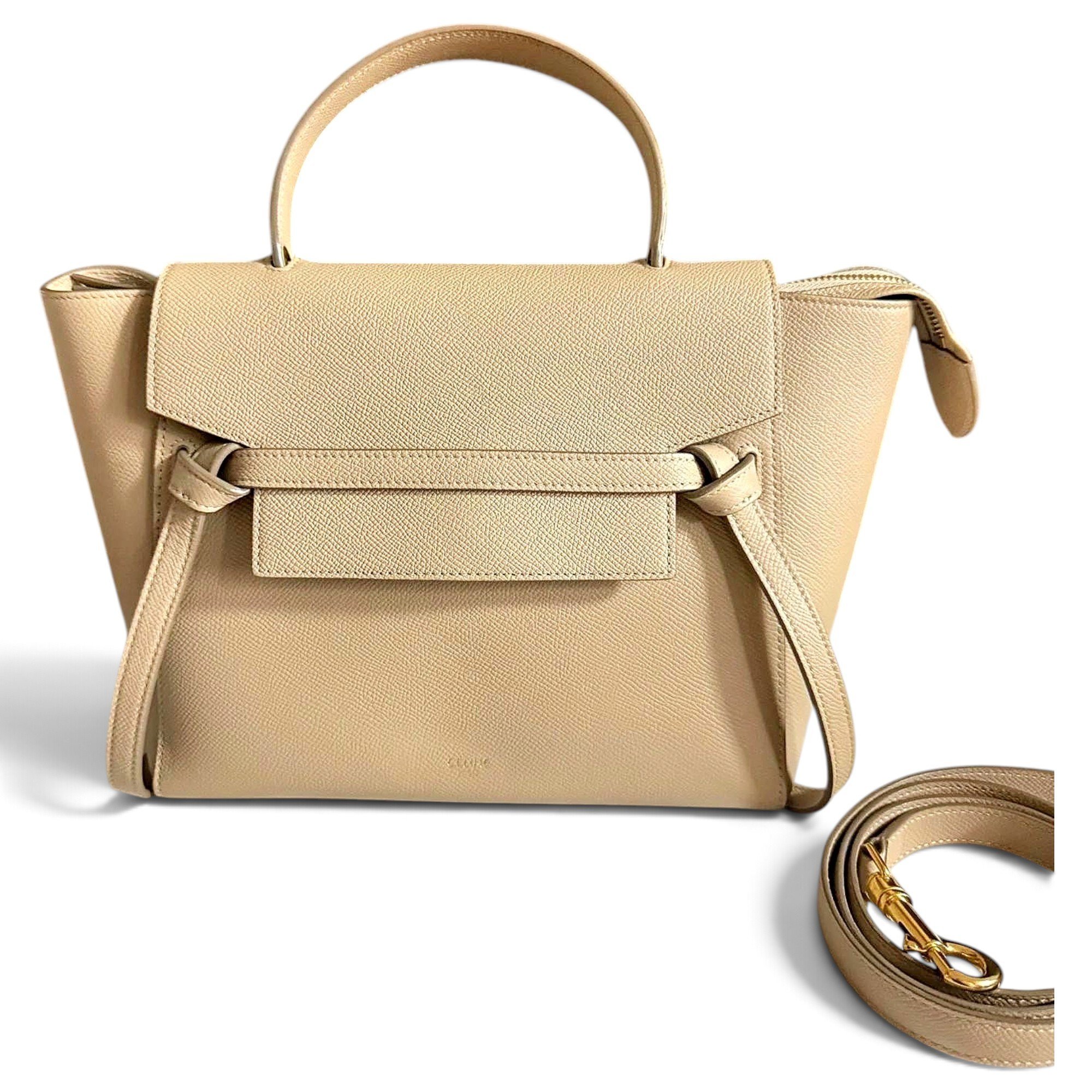 Belt leather crossbody bag