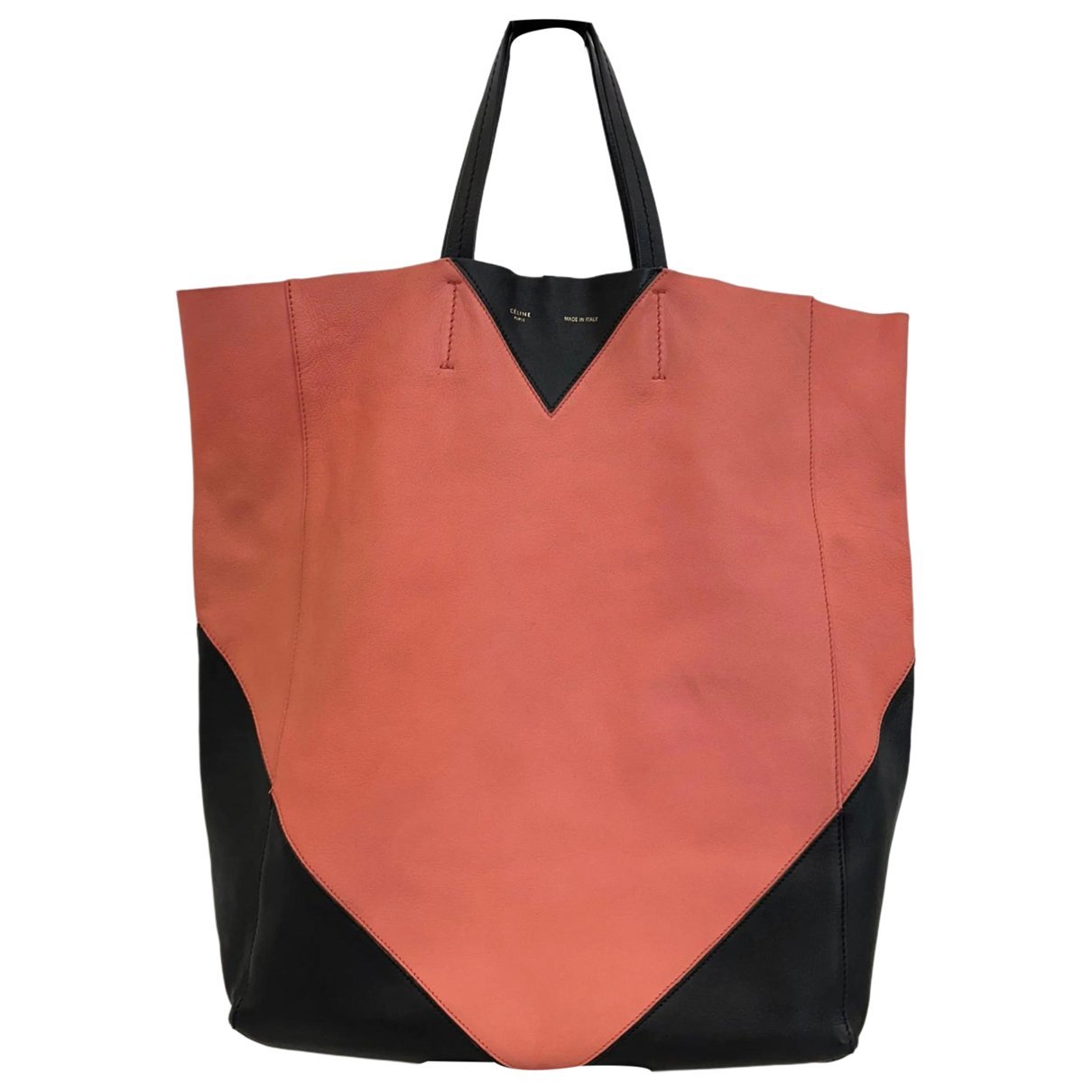 Cabas leather handbag