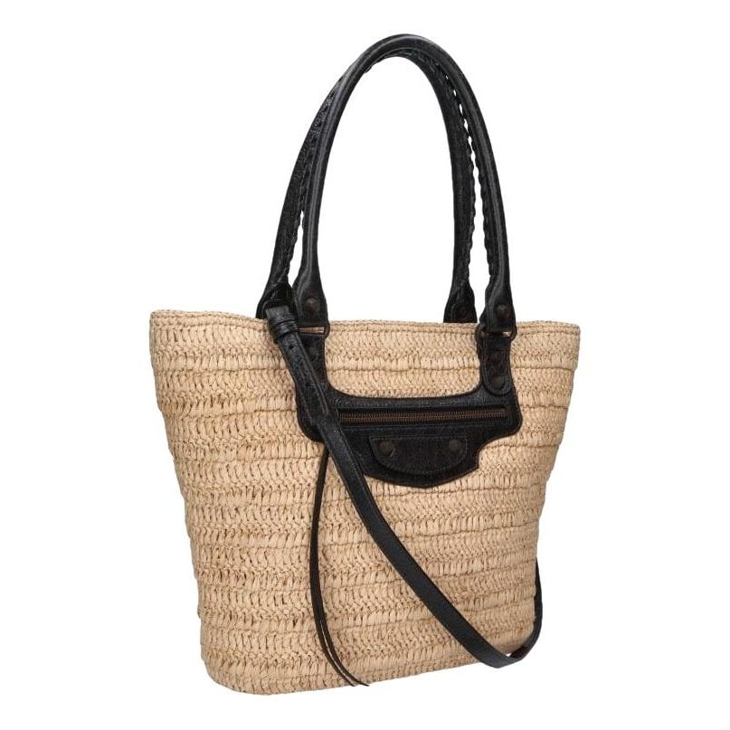 City leather handbag