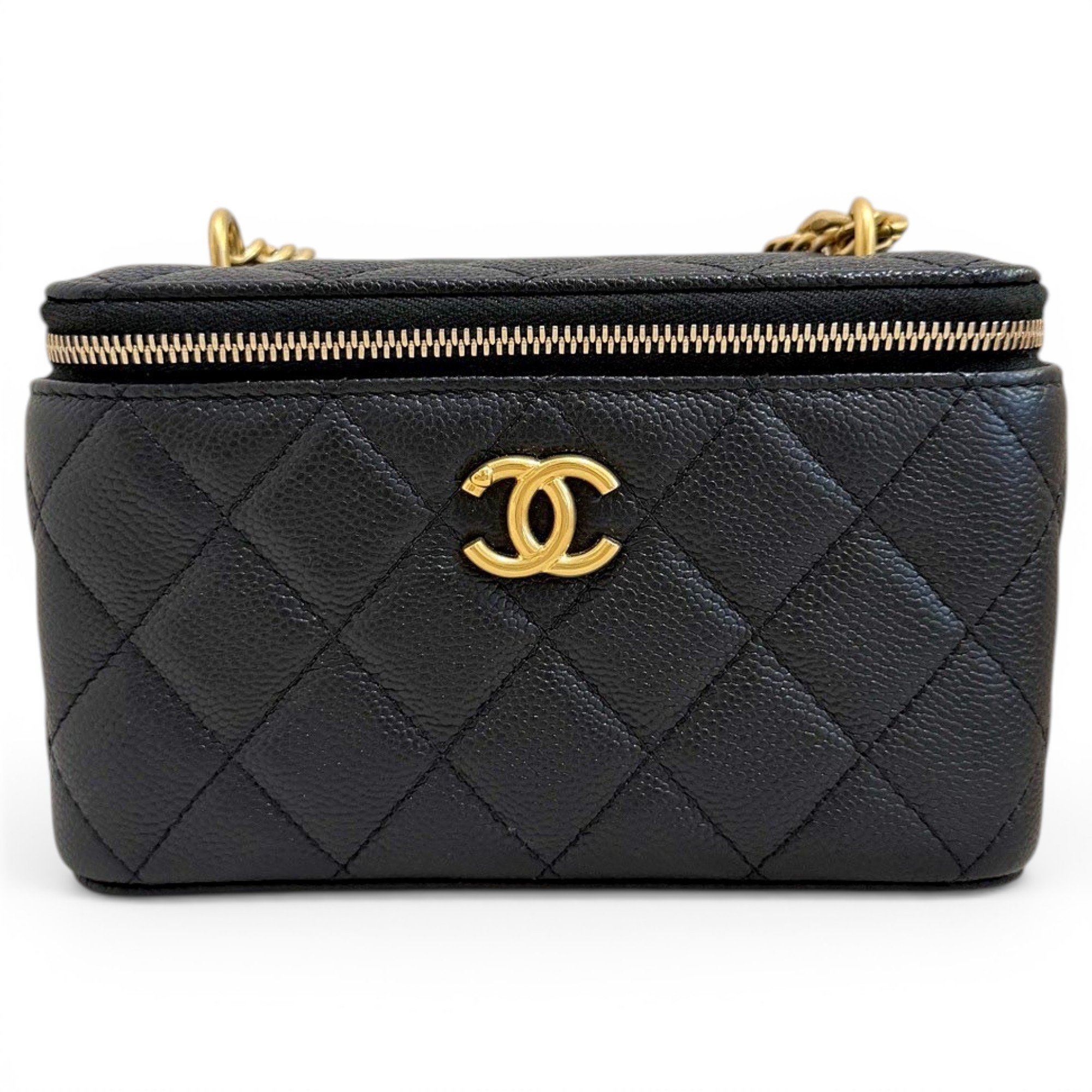 Vanity leather handbag