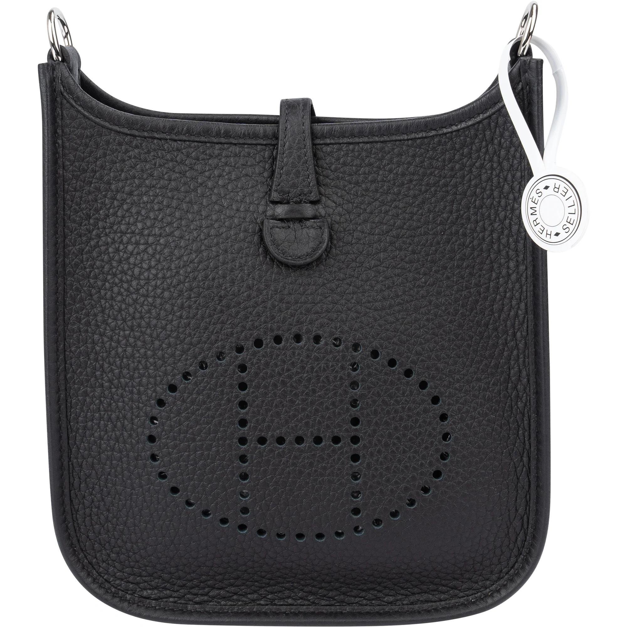Hermes Evelyne Handbag Clemence Leather 2025