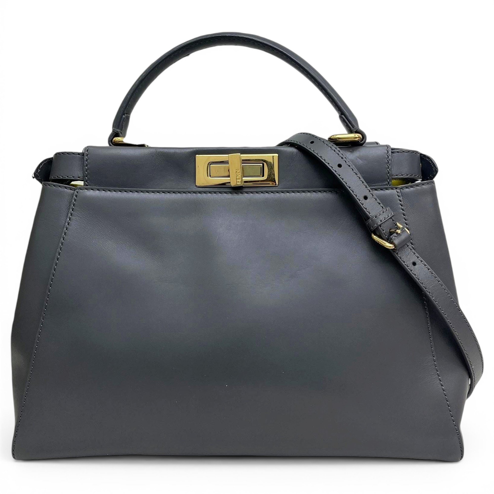 Peekaboo leather handbag