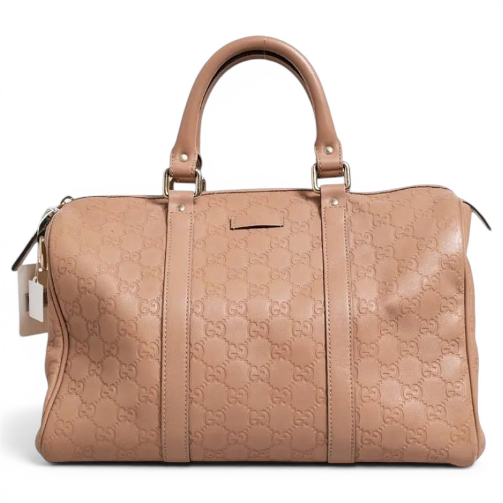 Boston leather handbag