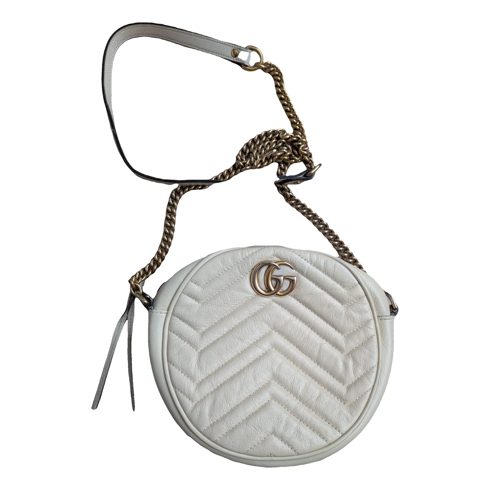GG Marmont Round leather crossbody bag