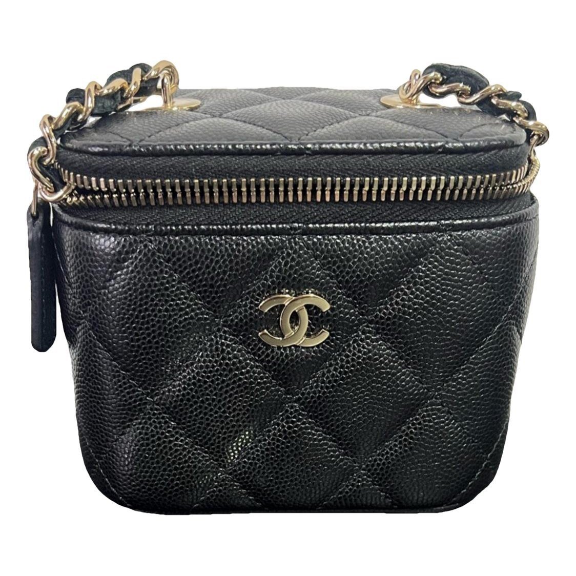 Vanity leather handbag
