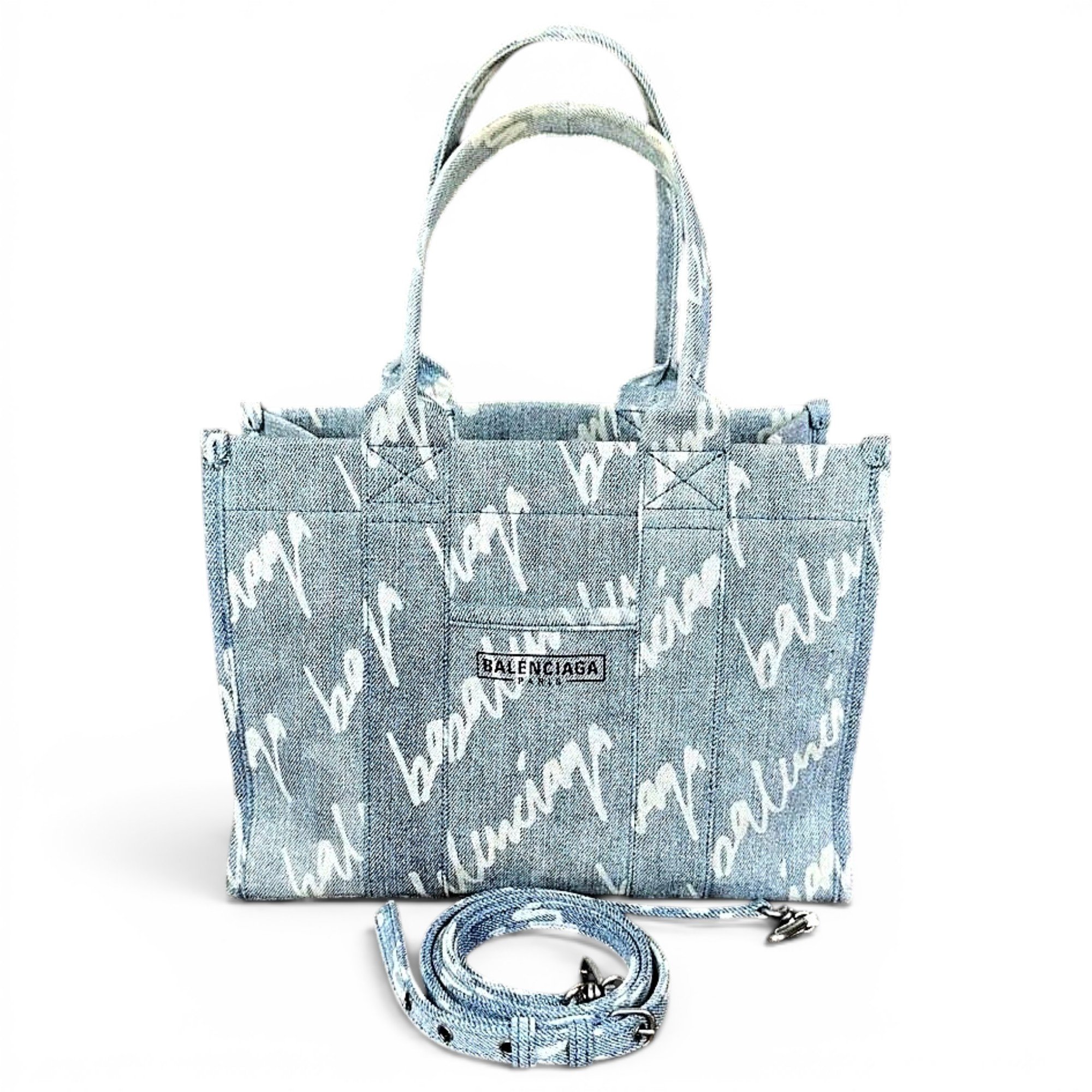 Navy cabas tote