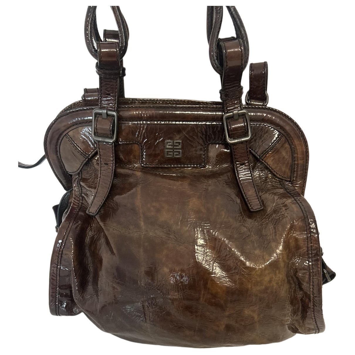 Patent leather crossbody bag