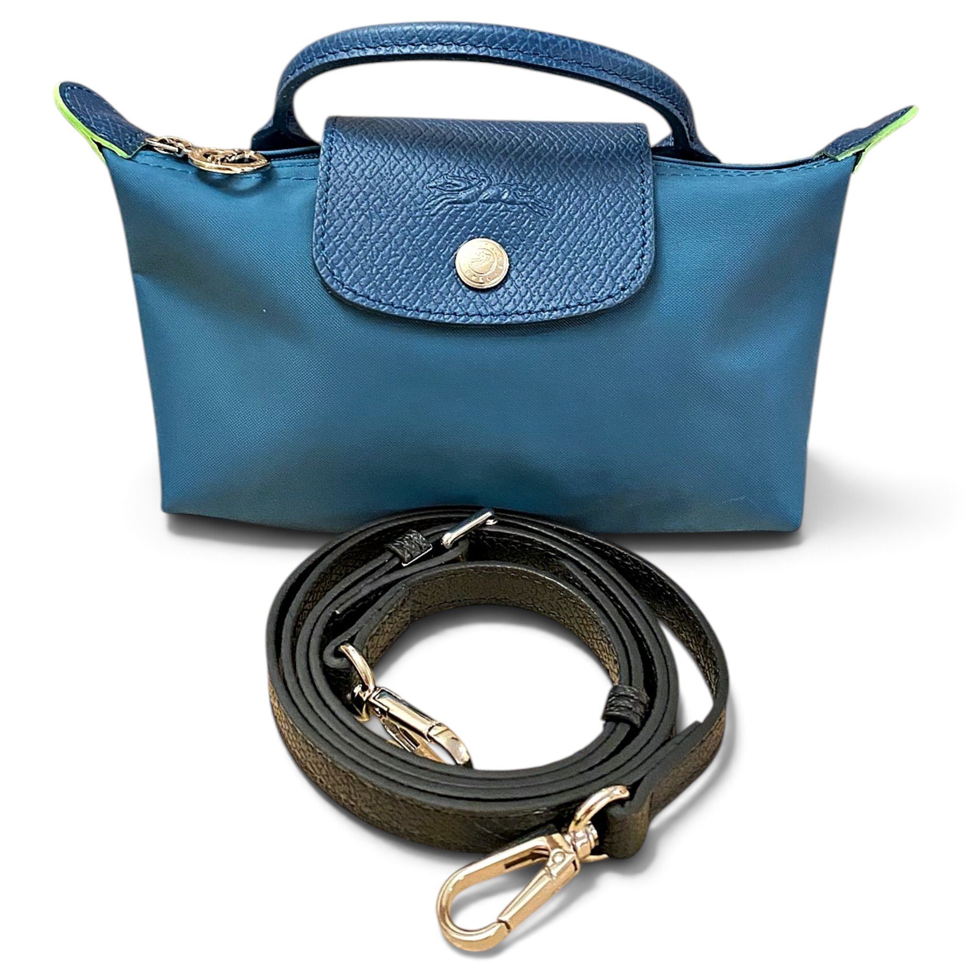 Pliage leather mini bag