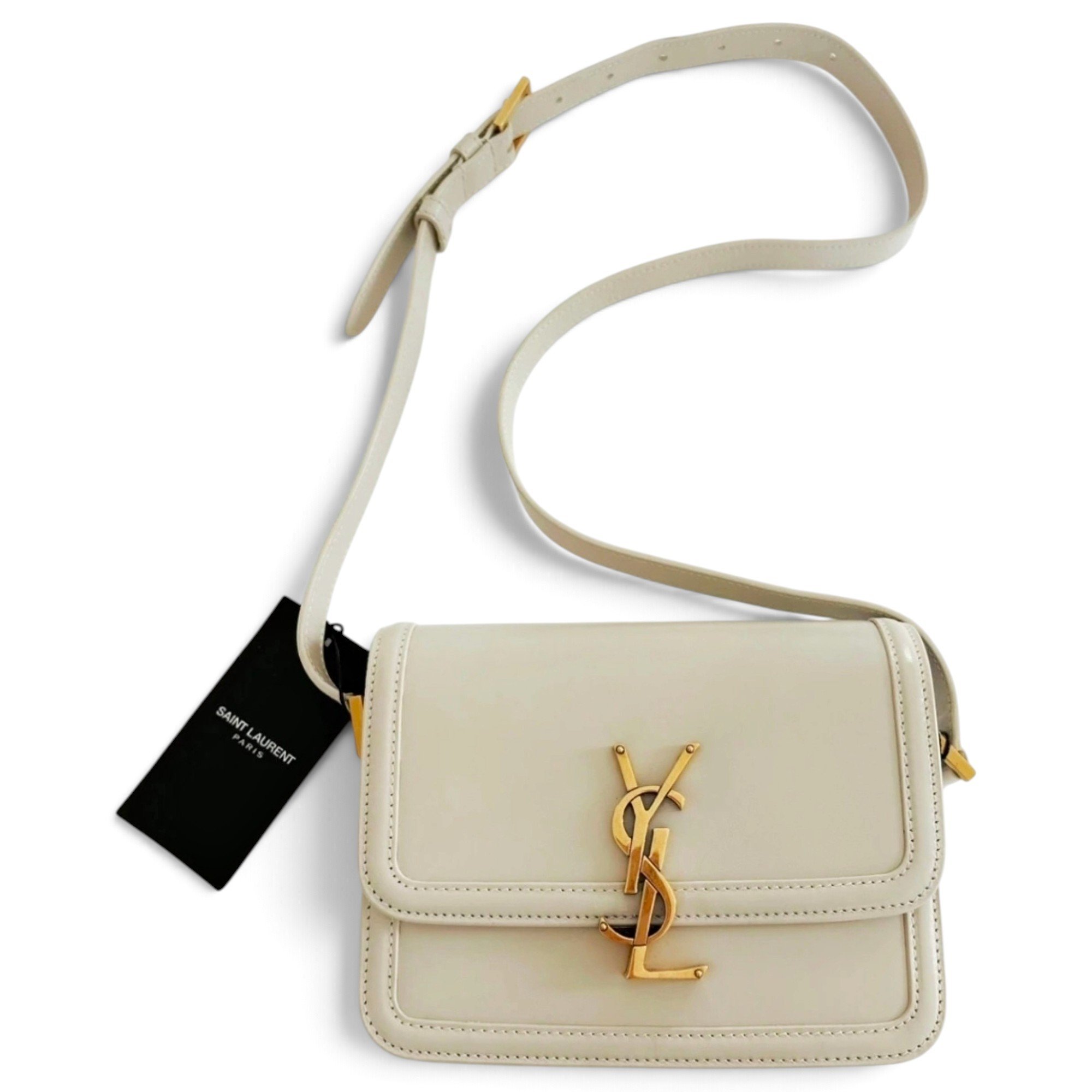 Solférino leather handbag