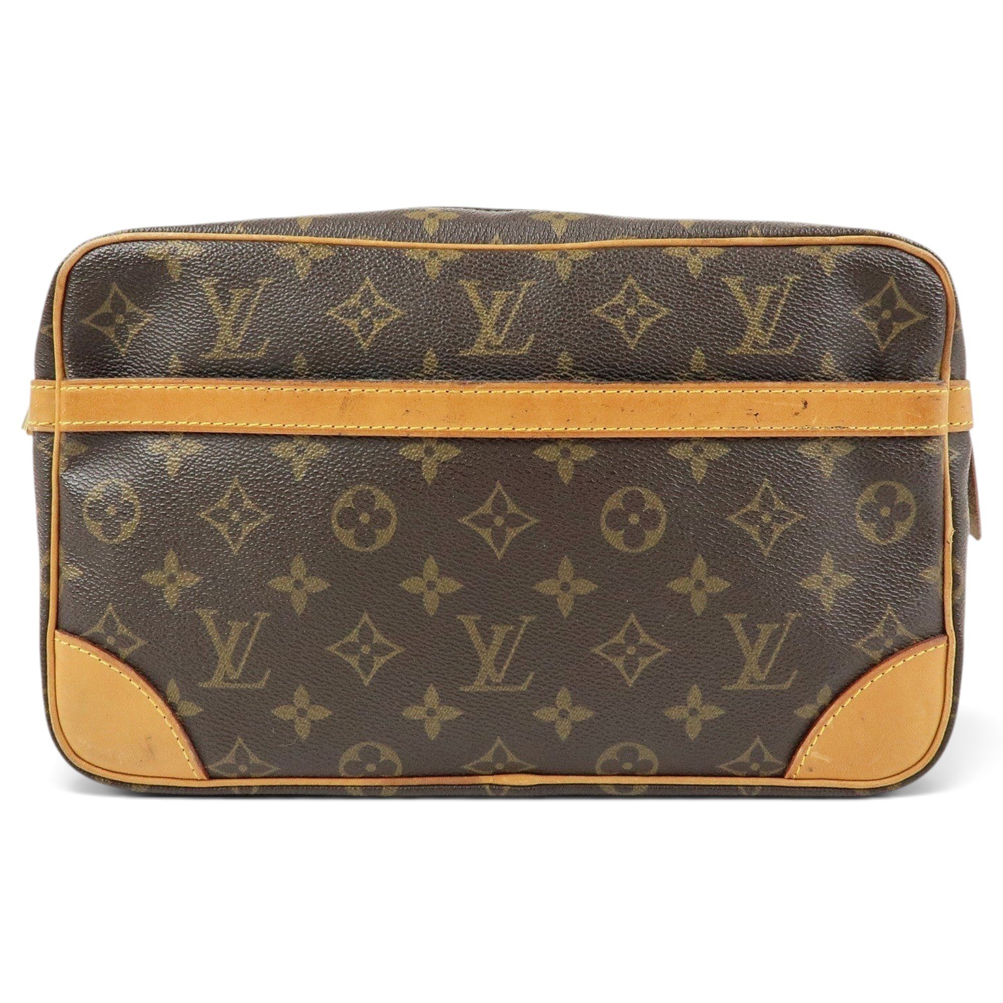 Leather clutch bag