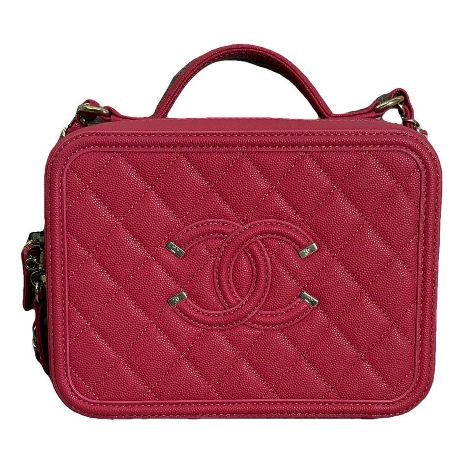 Vanity leather handbag