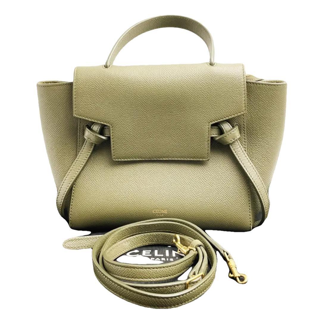 Belt leather handbag