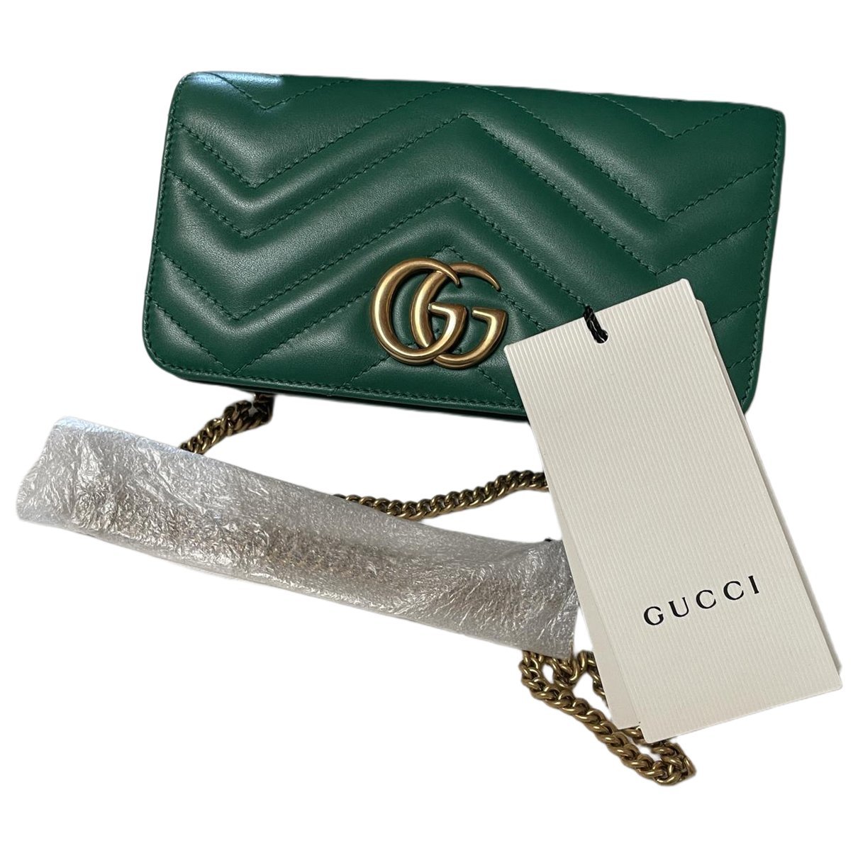 Marmont leather clutch bag