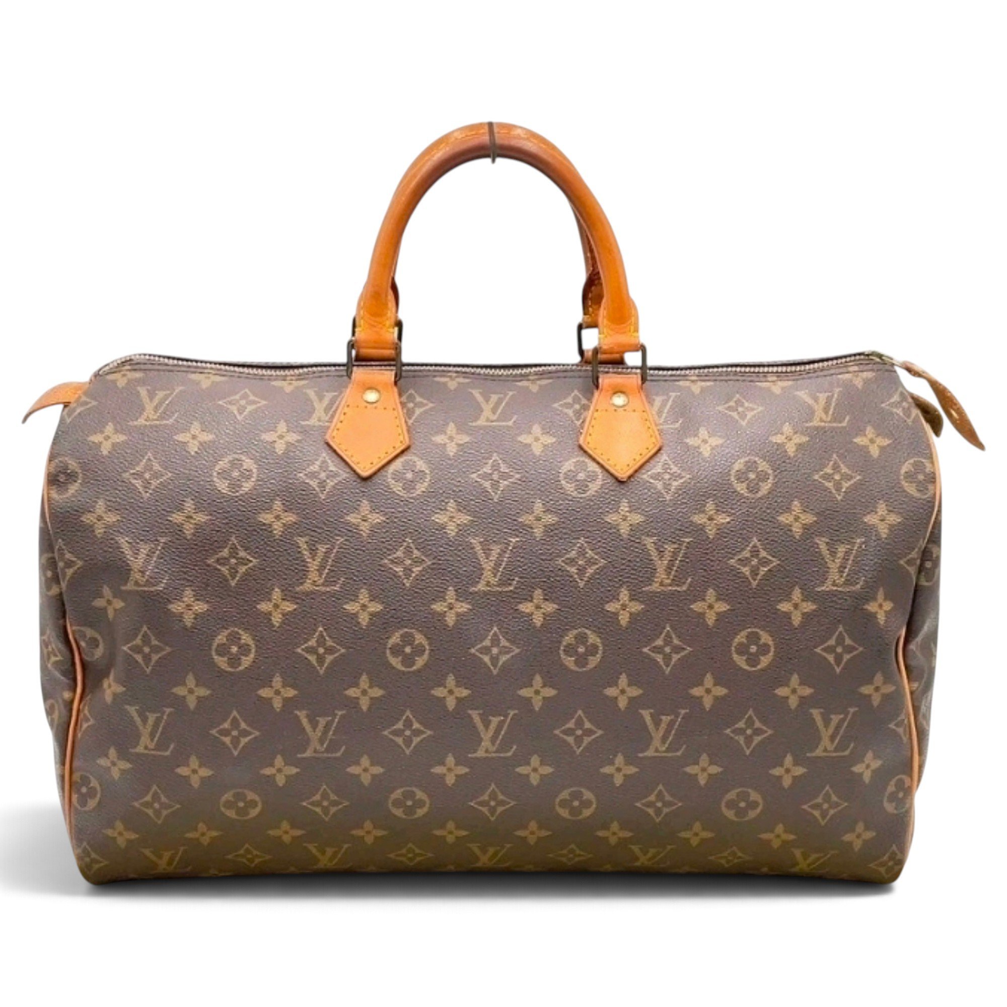 Speedy leather handbag