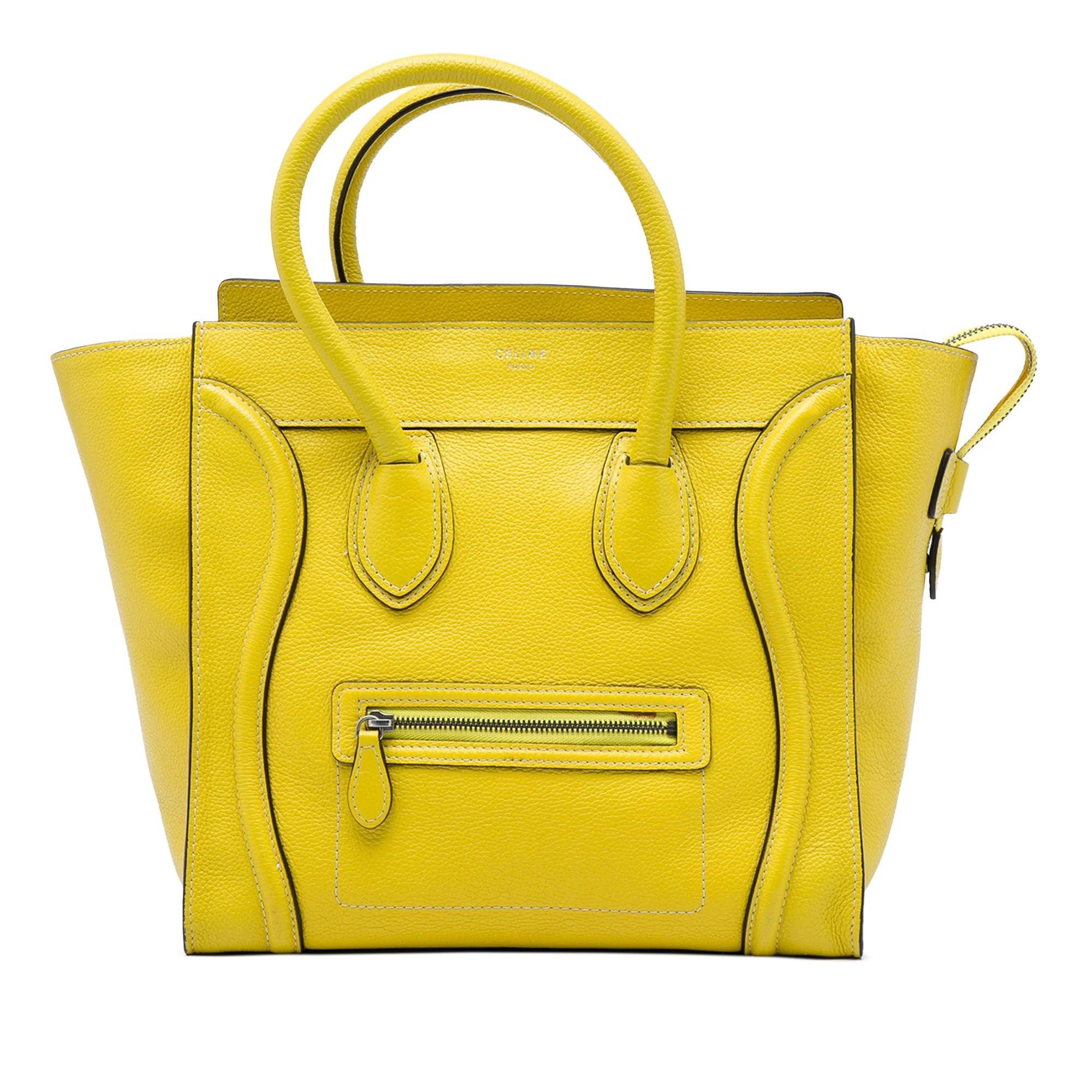 Luggage pony-style calfskin handbag