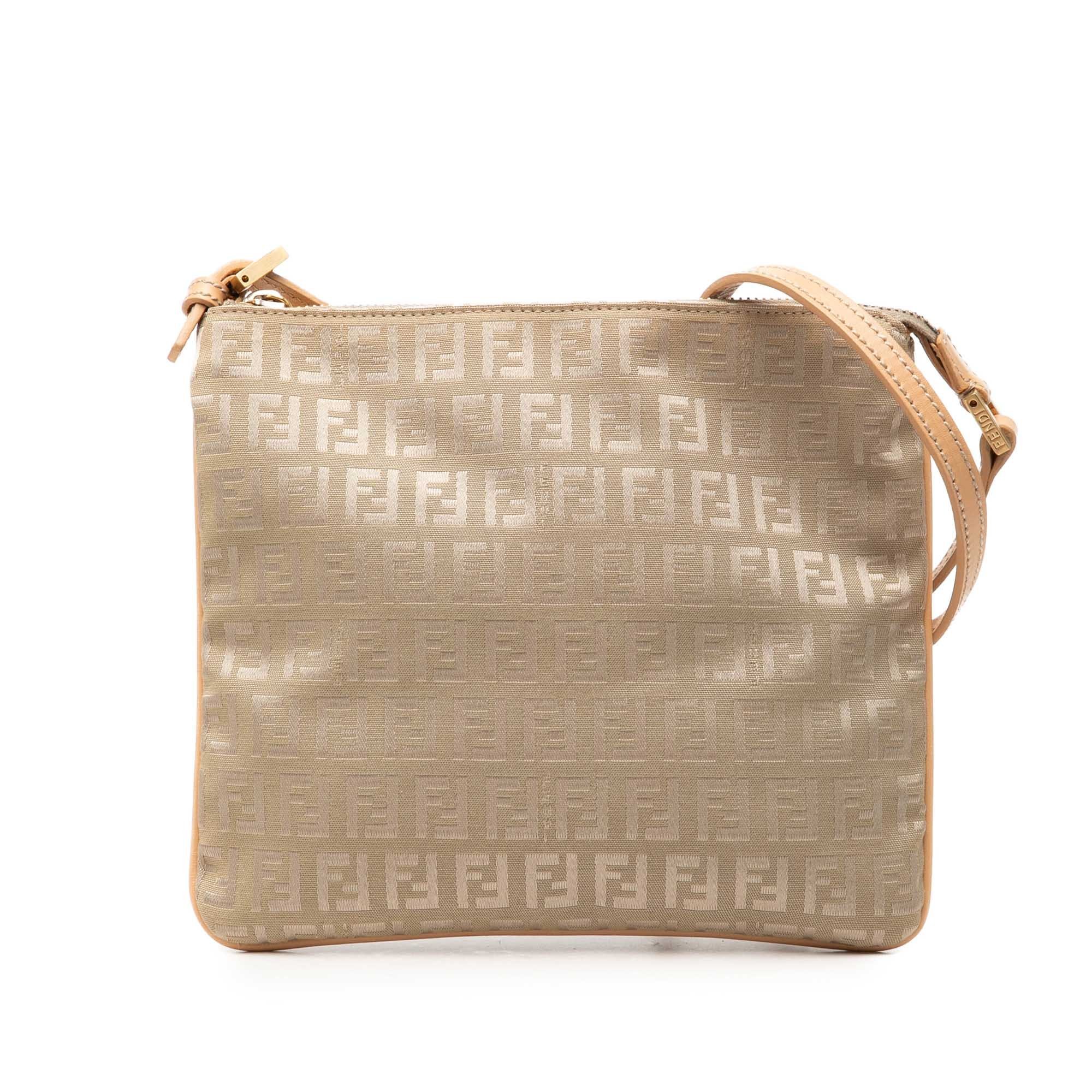 Pocket leather crossbody bag