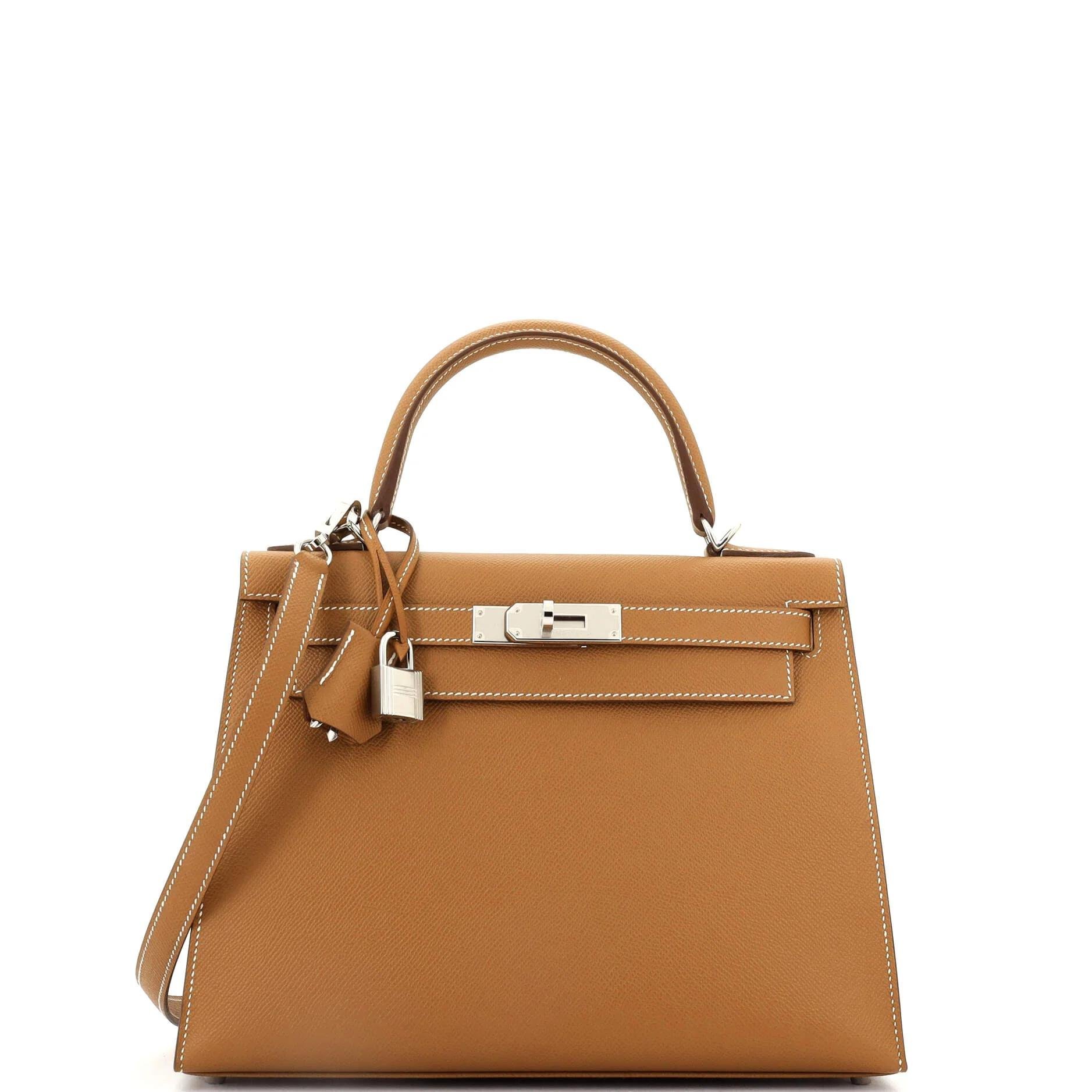 Kelly 28 leather handbag