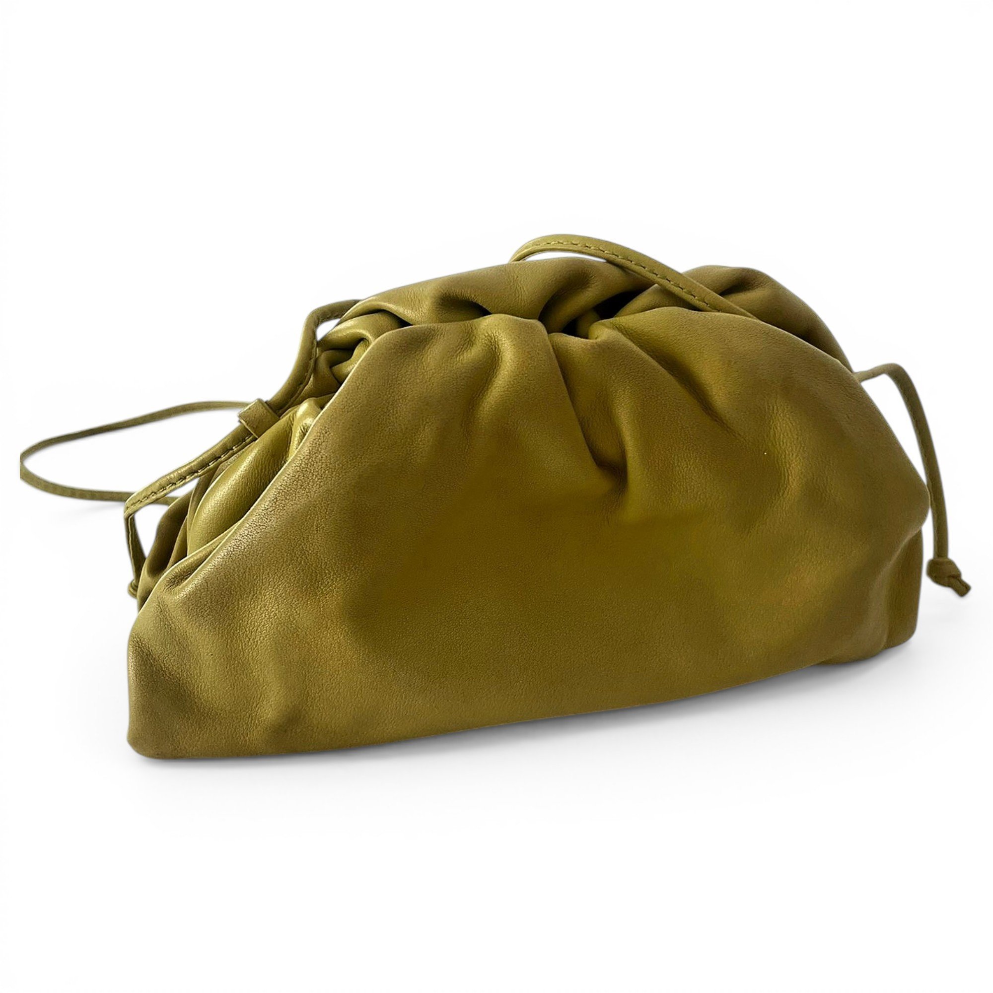 Pouch leather crossbody bag