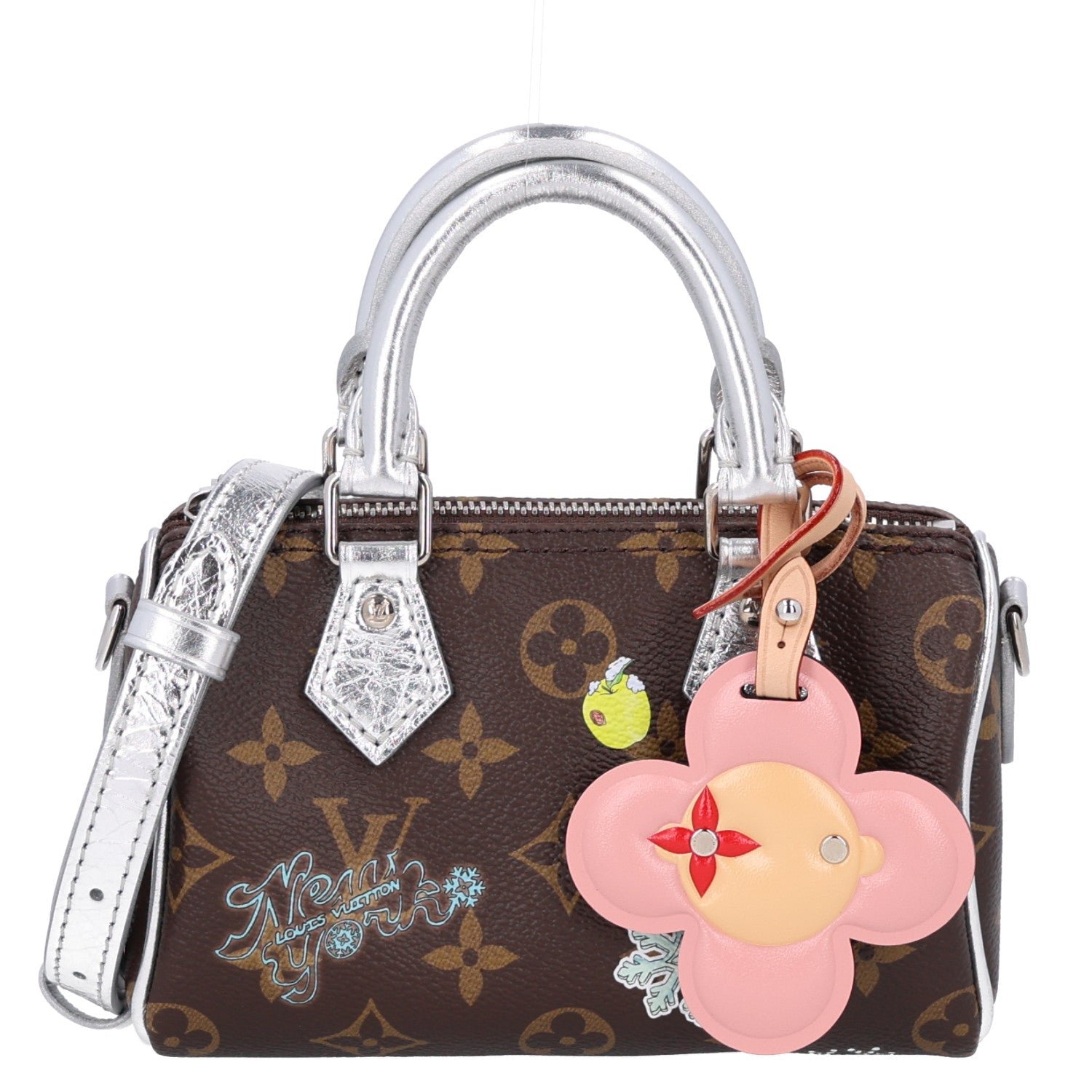 Louis Vuitton Monogram 57th Street NYC Nano Speedy Silver