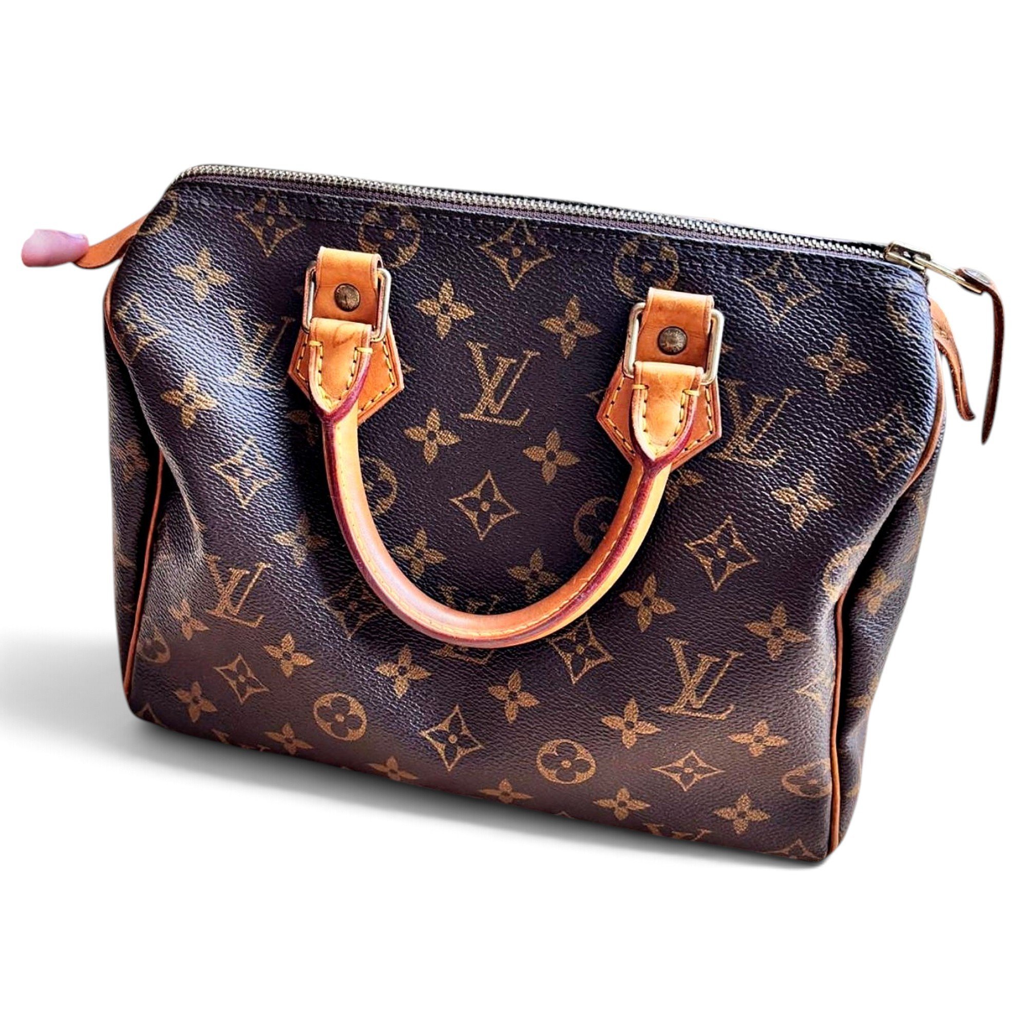 Speedy leather handbag