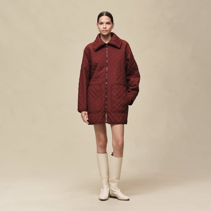 Rouge Carmin Reversible Coat
