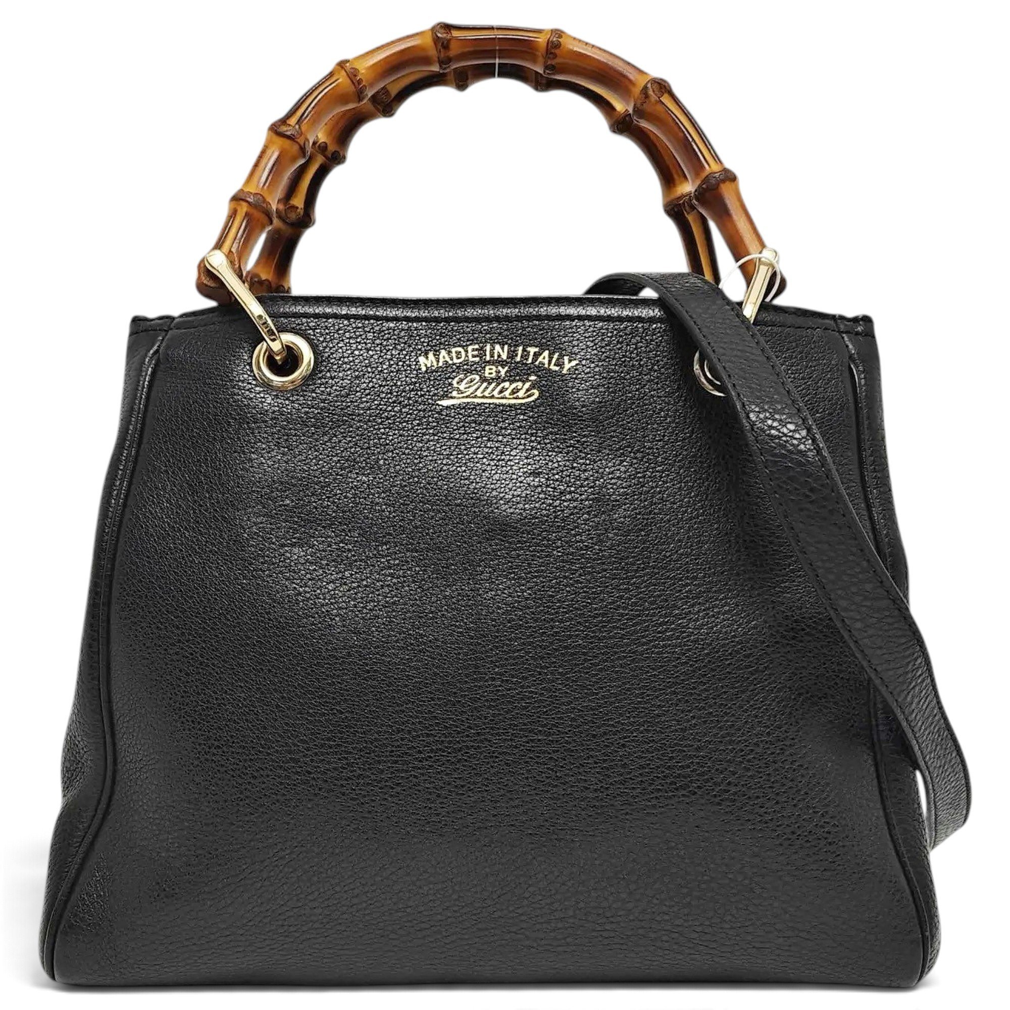 Bamboo leather handbag