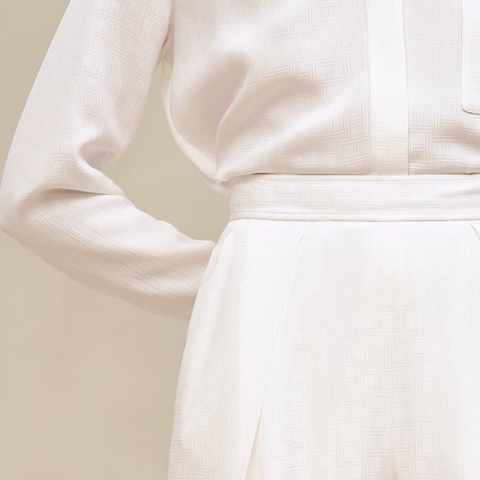 Blanc Cassé Silk Pants