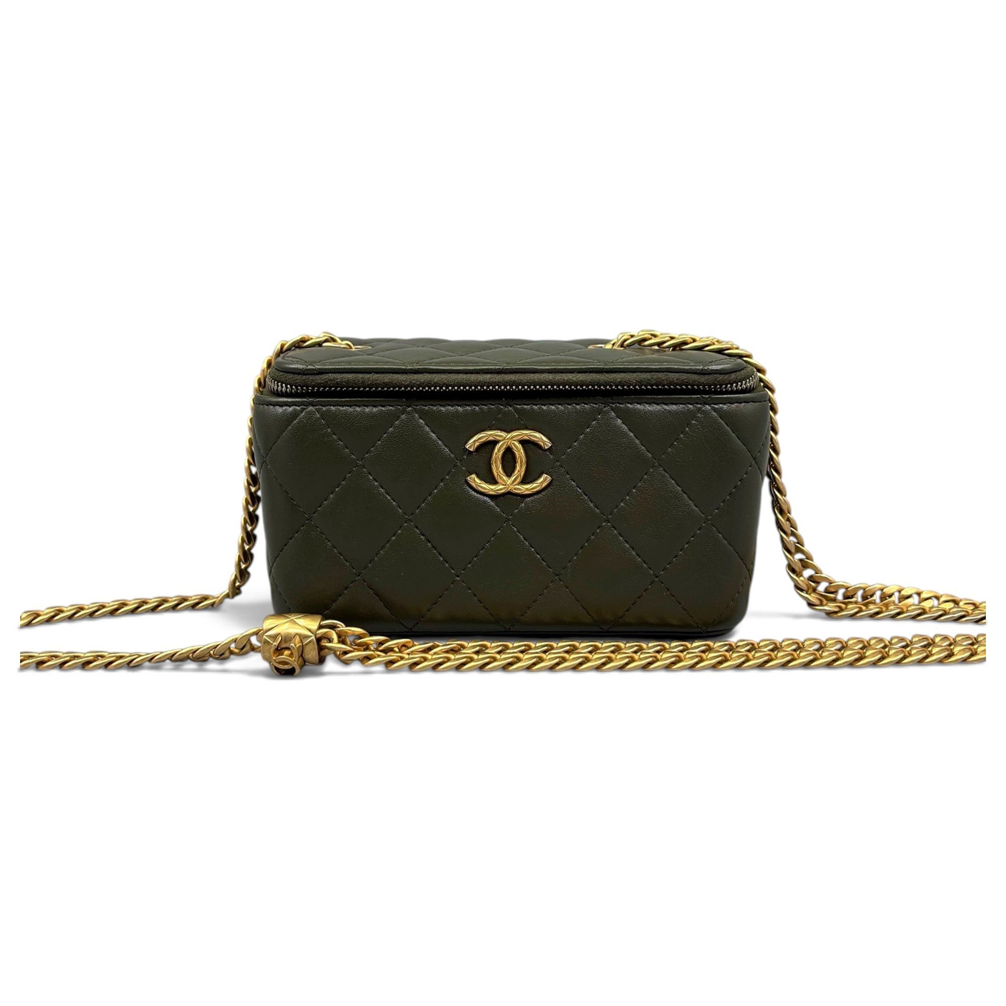 Trendy CC Vanity leather handbag
