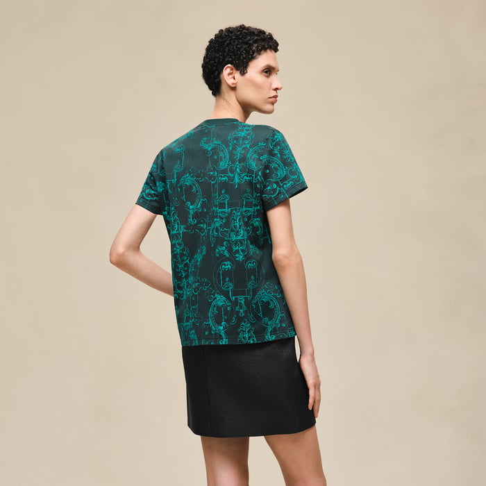 Vert Pin "Ferronnerie Remix" Straight T-shirt