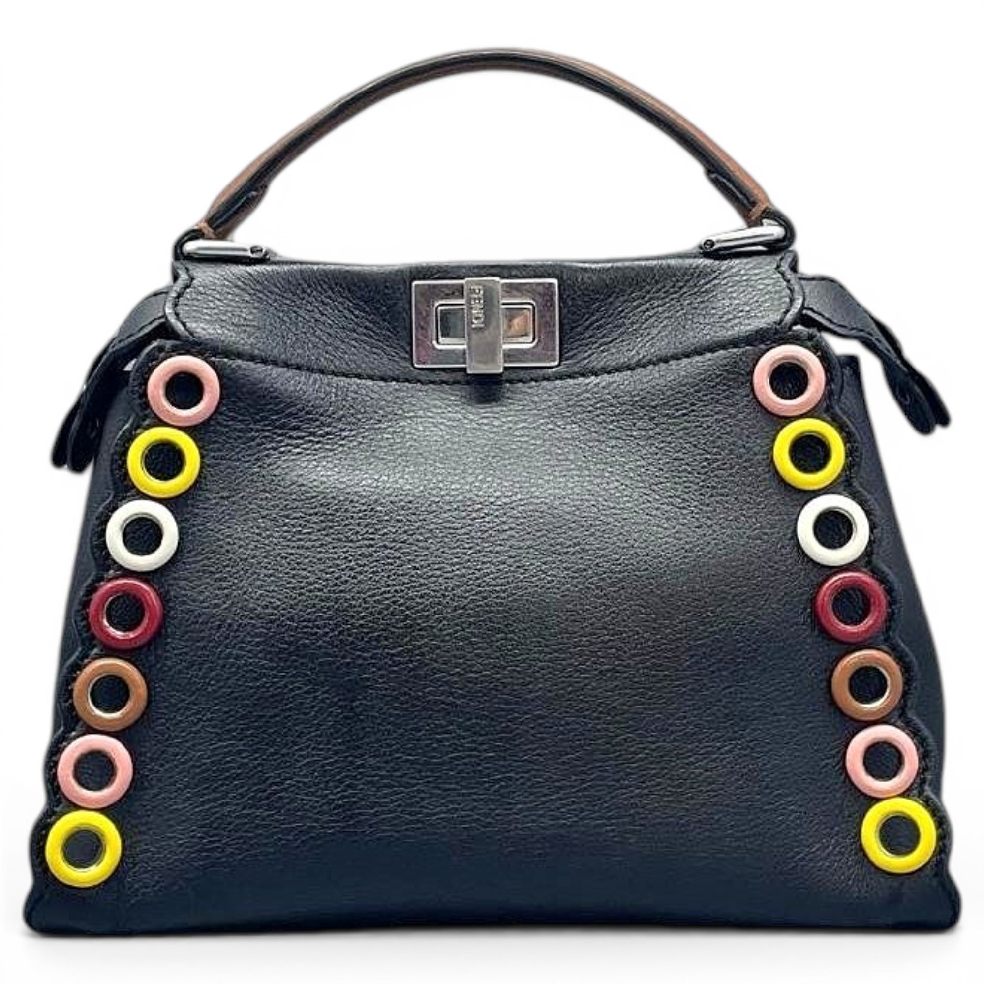 Peekaboo leather handbag