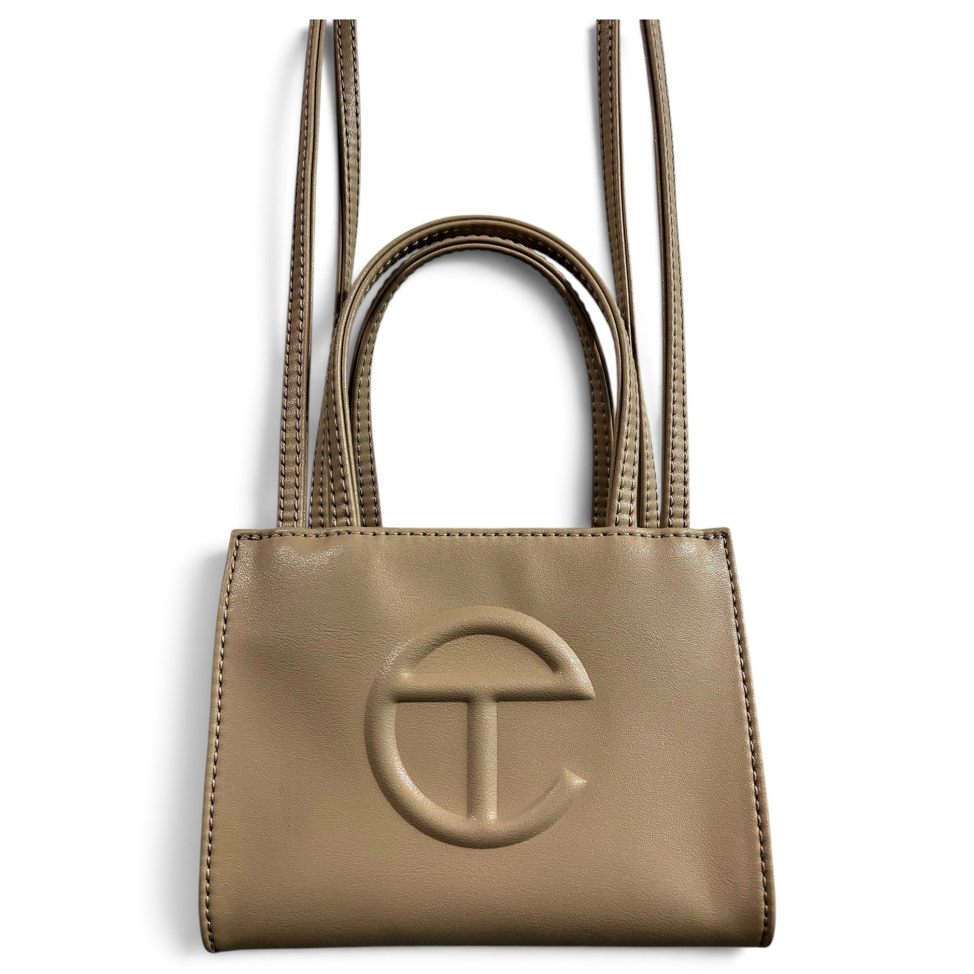 Telfar Small Shopping Bag leather crossbody bag