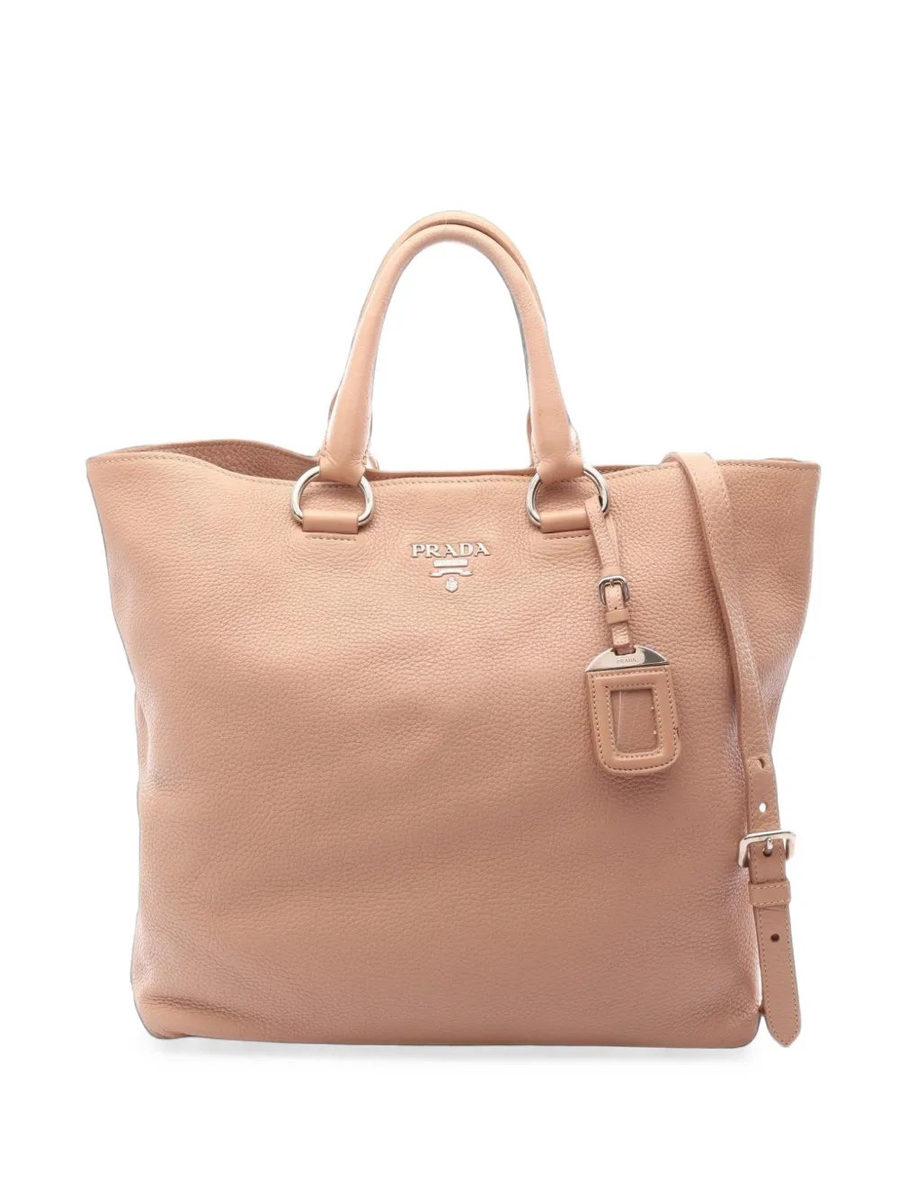 2000s logo-plaque tote bag
