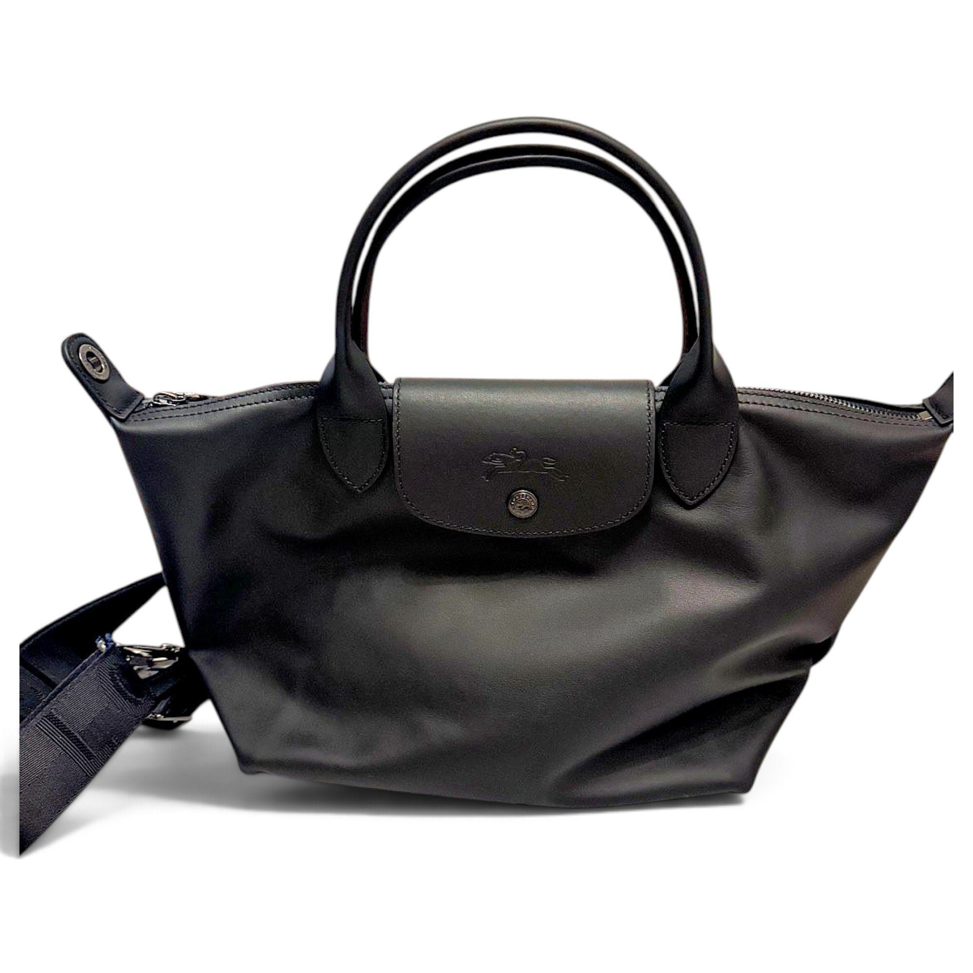 Pliage leather crossbody bag