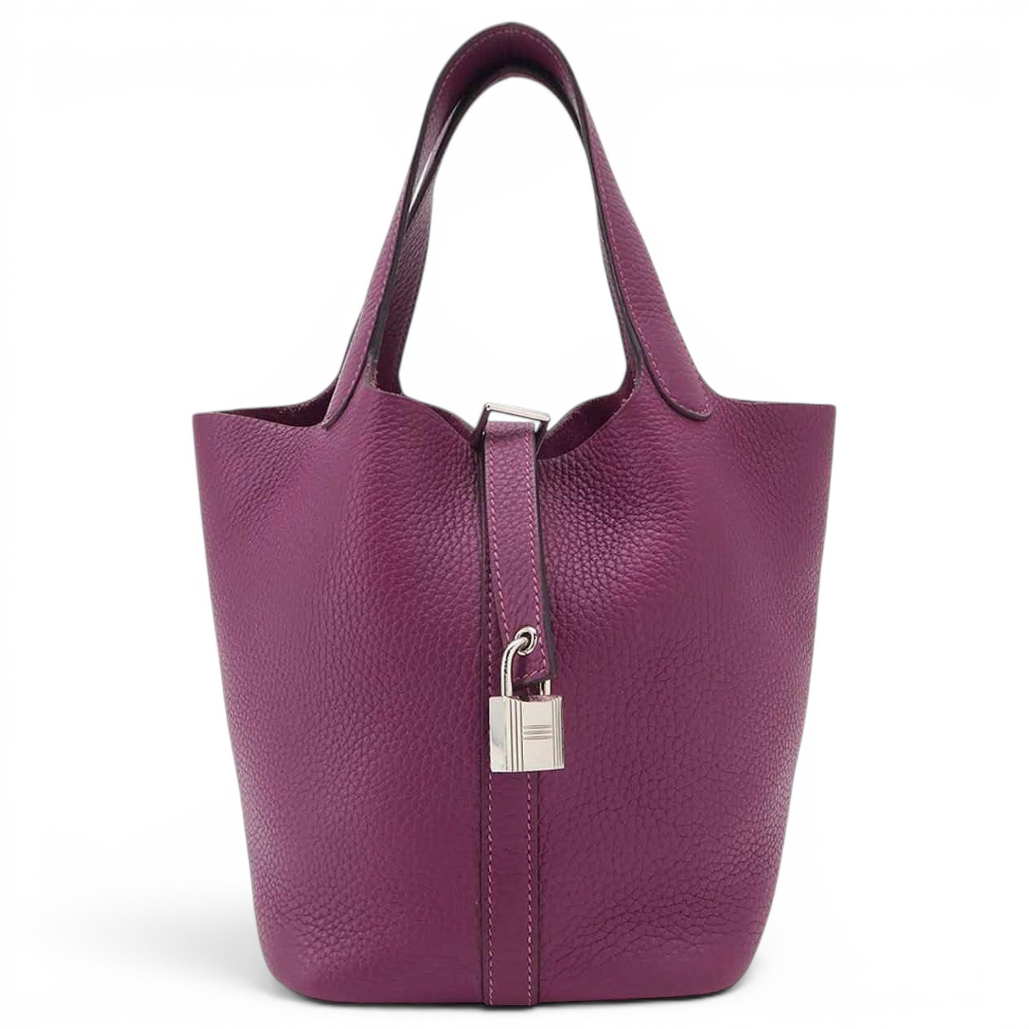 Picotin leather tote