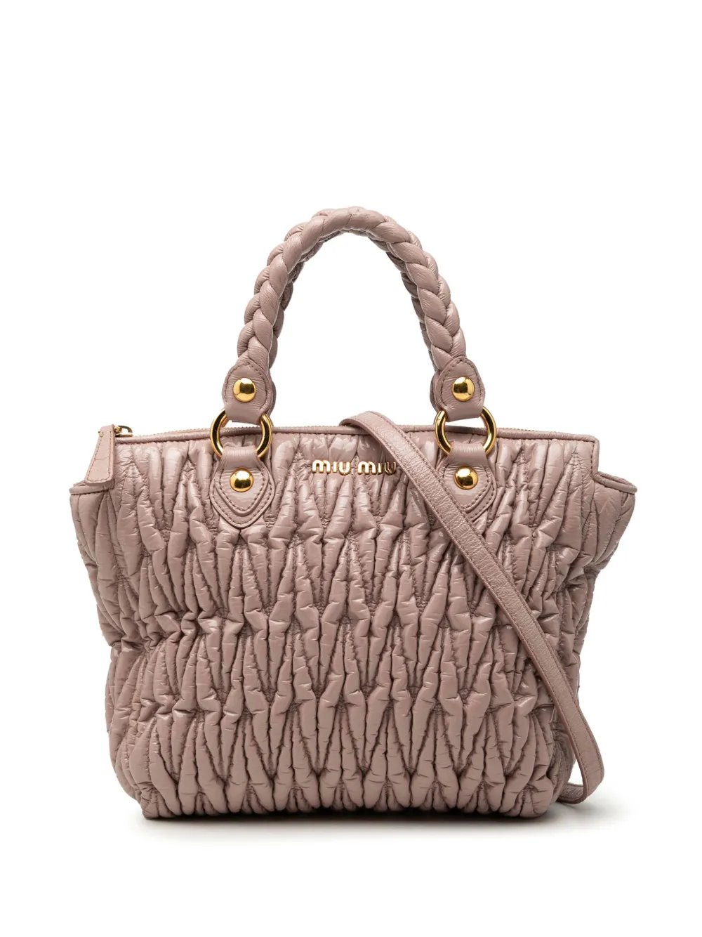 2010 Matelasse Patent satchel