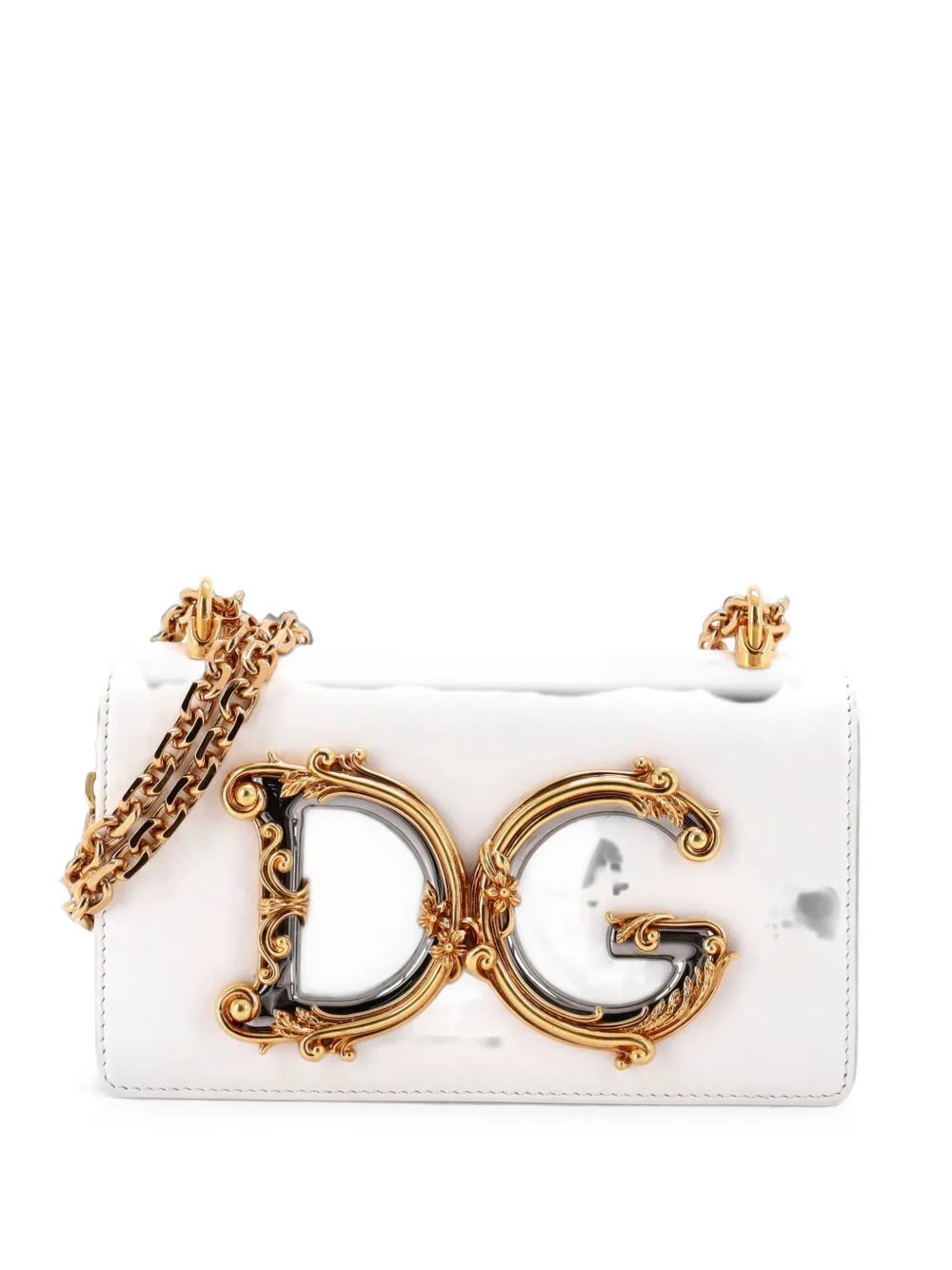 DG Girls Flap Bag Embellished Leather Mini crossbody bag