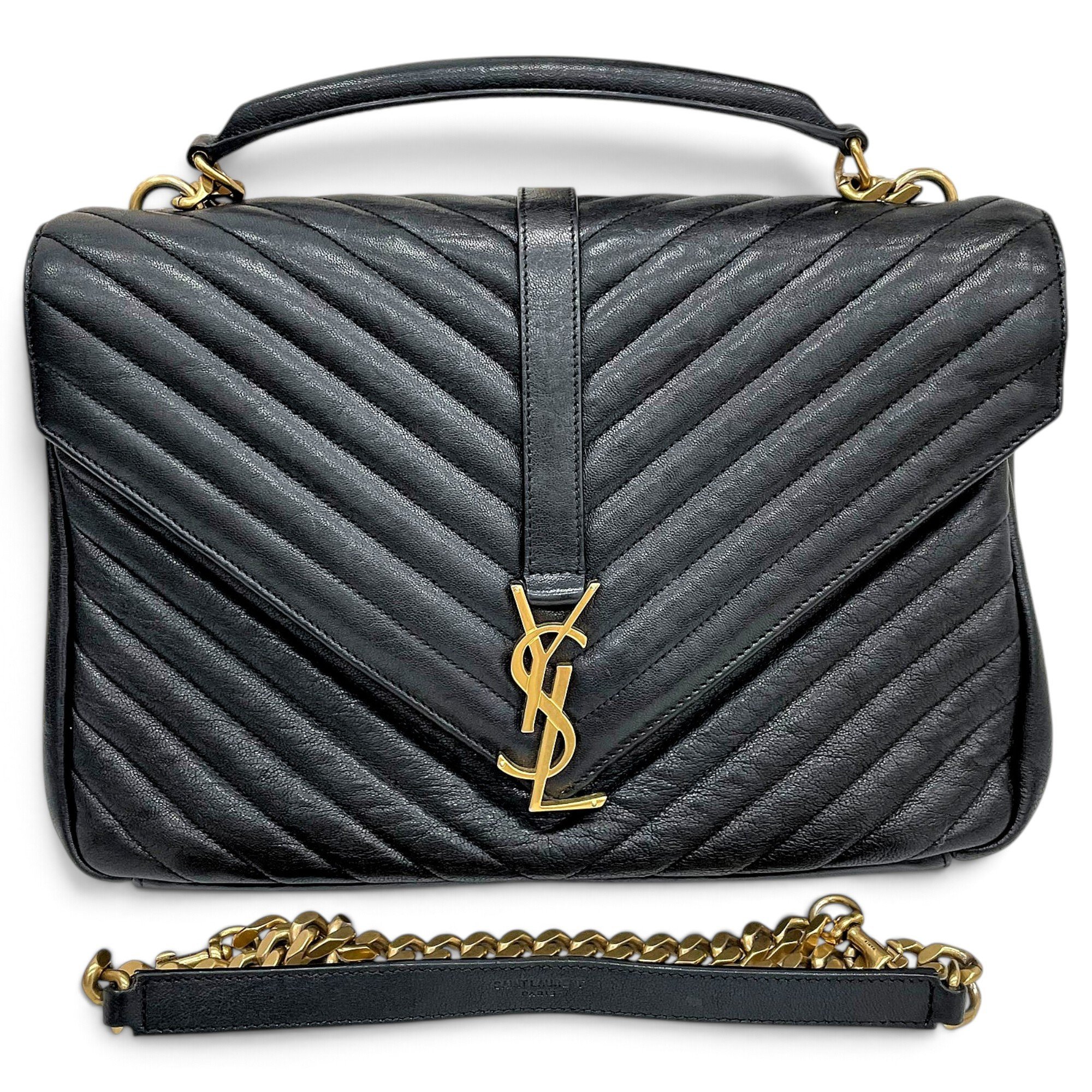 Saint Laurent Collége monogramme leather handbag