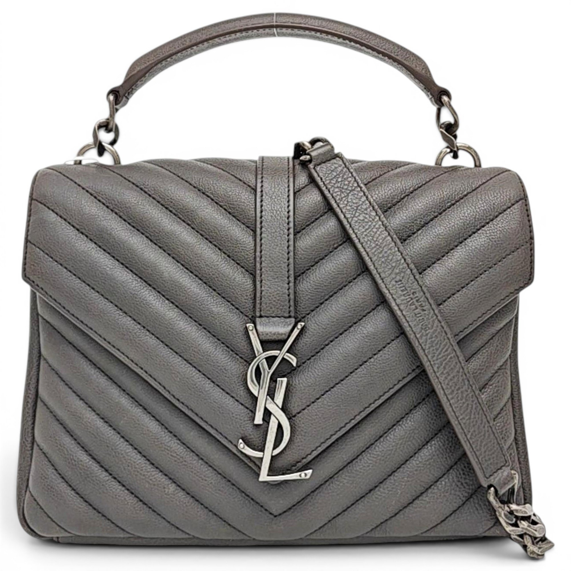 Collége monogramme leather handbag