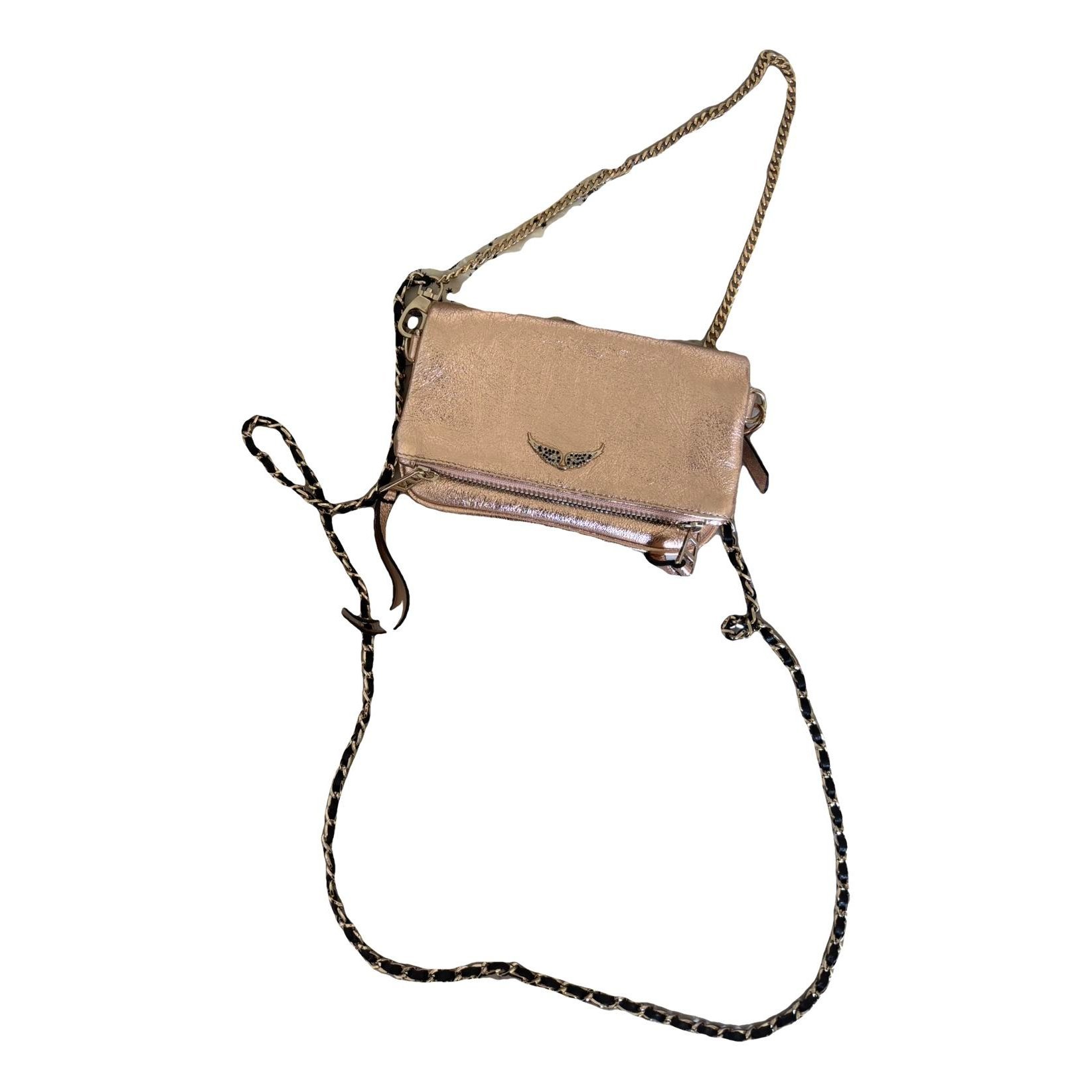 Rock leather clutch bag