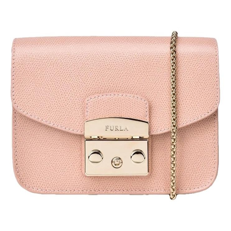 Metropolis leather clutch bag